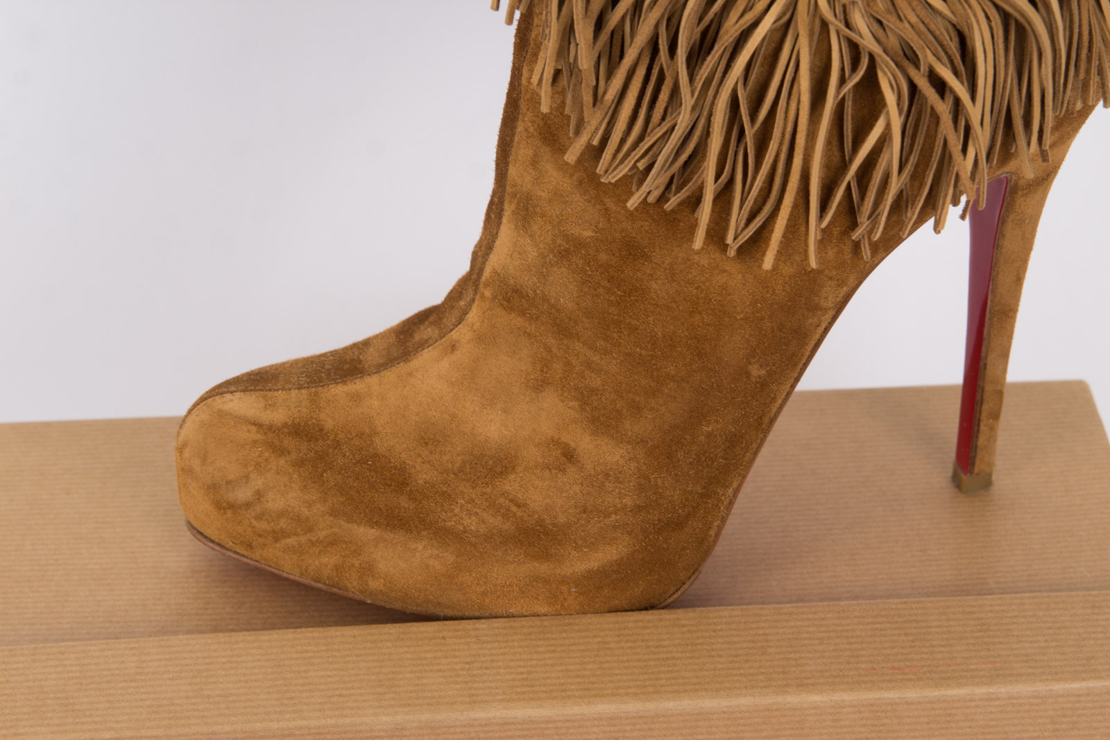 Christian Louboutin Suede Royal Ankle Boots