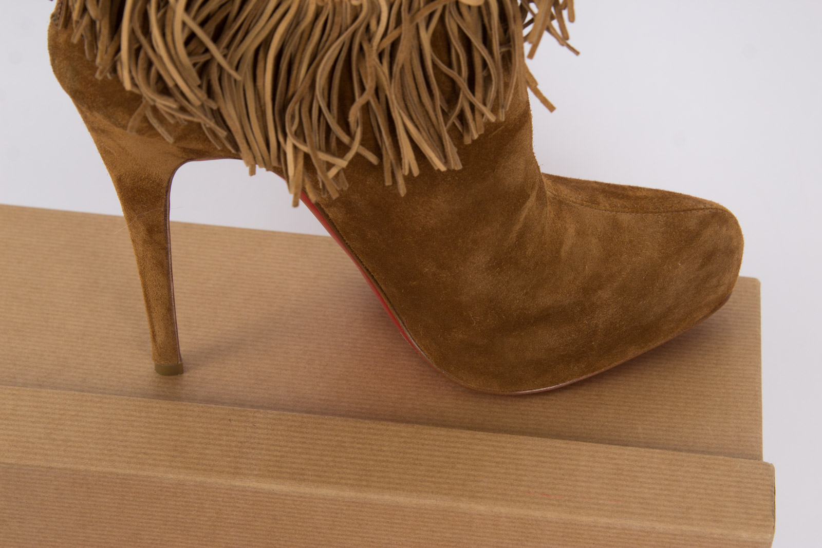 Christian Louboutin Suede Royal Ankle Boots