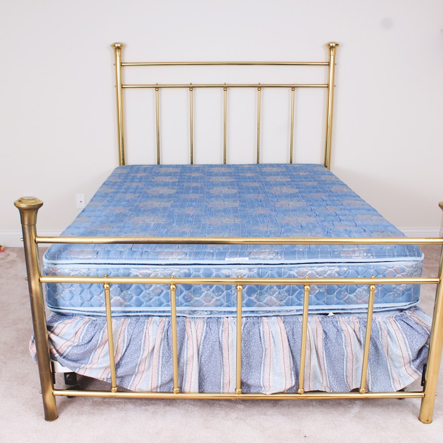 Vintage Brass Queen Bed Frame
