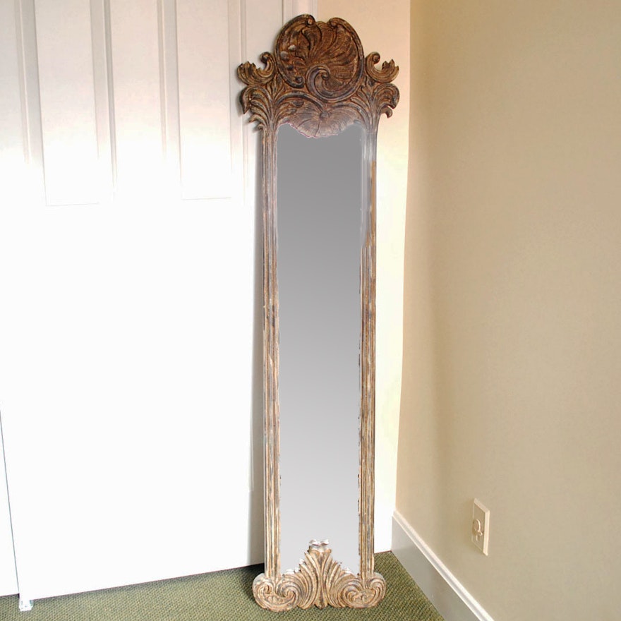 Ornately Framed Contemporary Wall Mirror