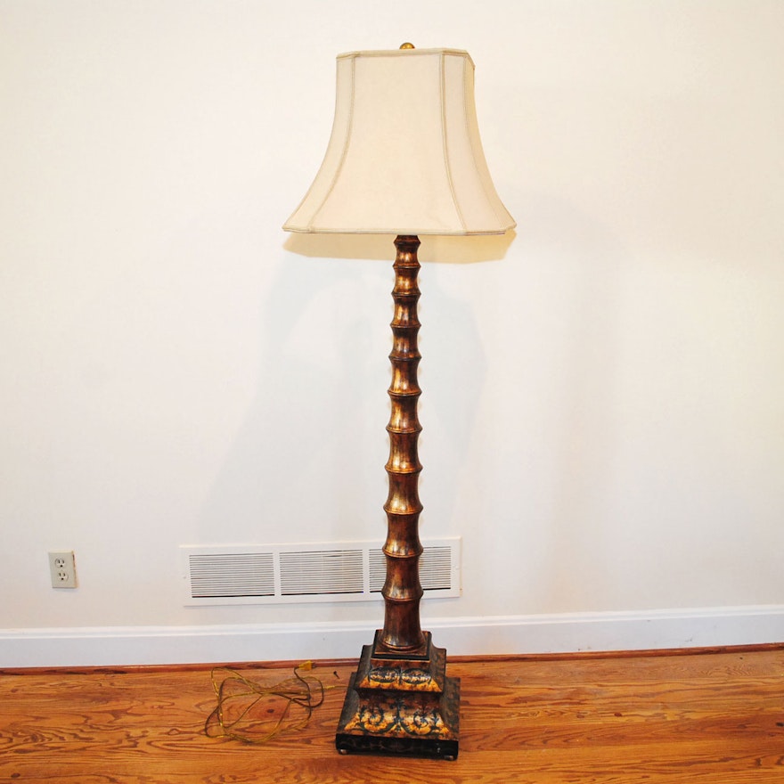 Gold-Tone Floor Lamp