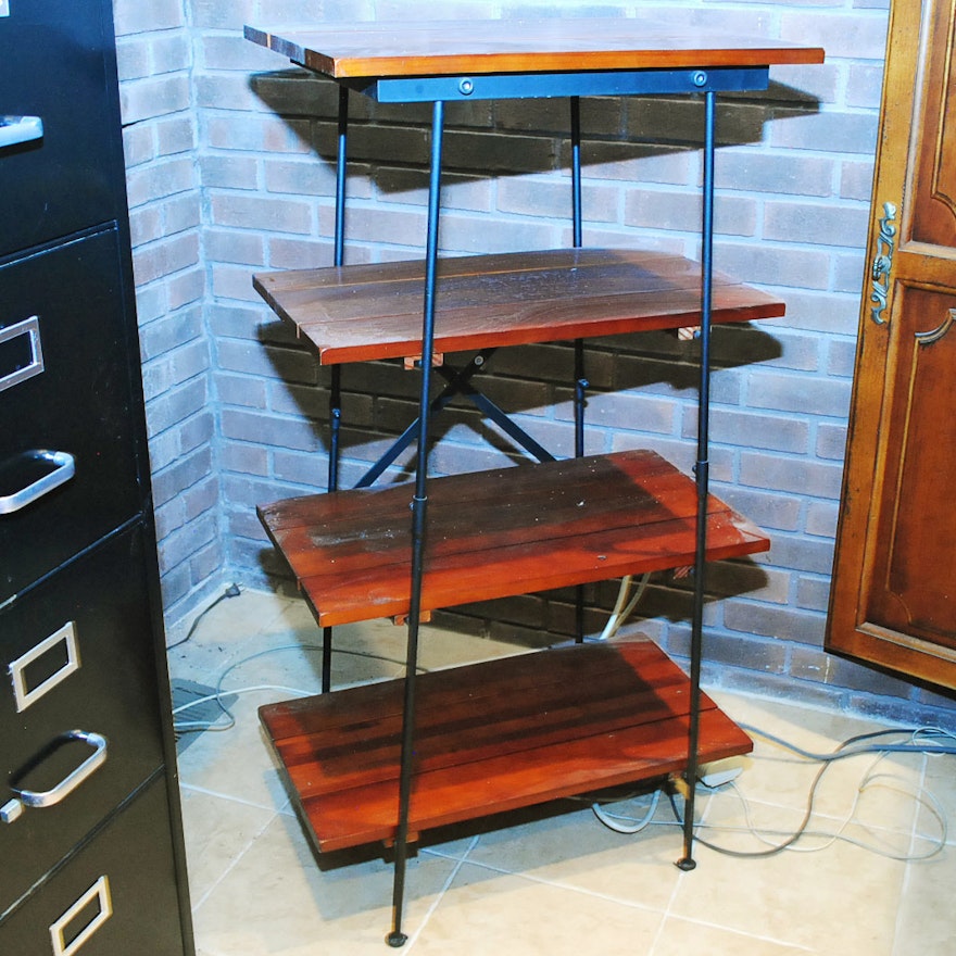 Modern Style Tiered Open Shelving Unit