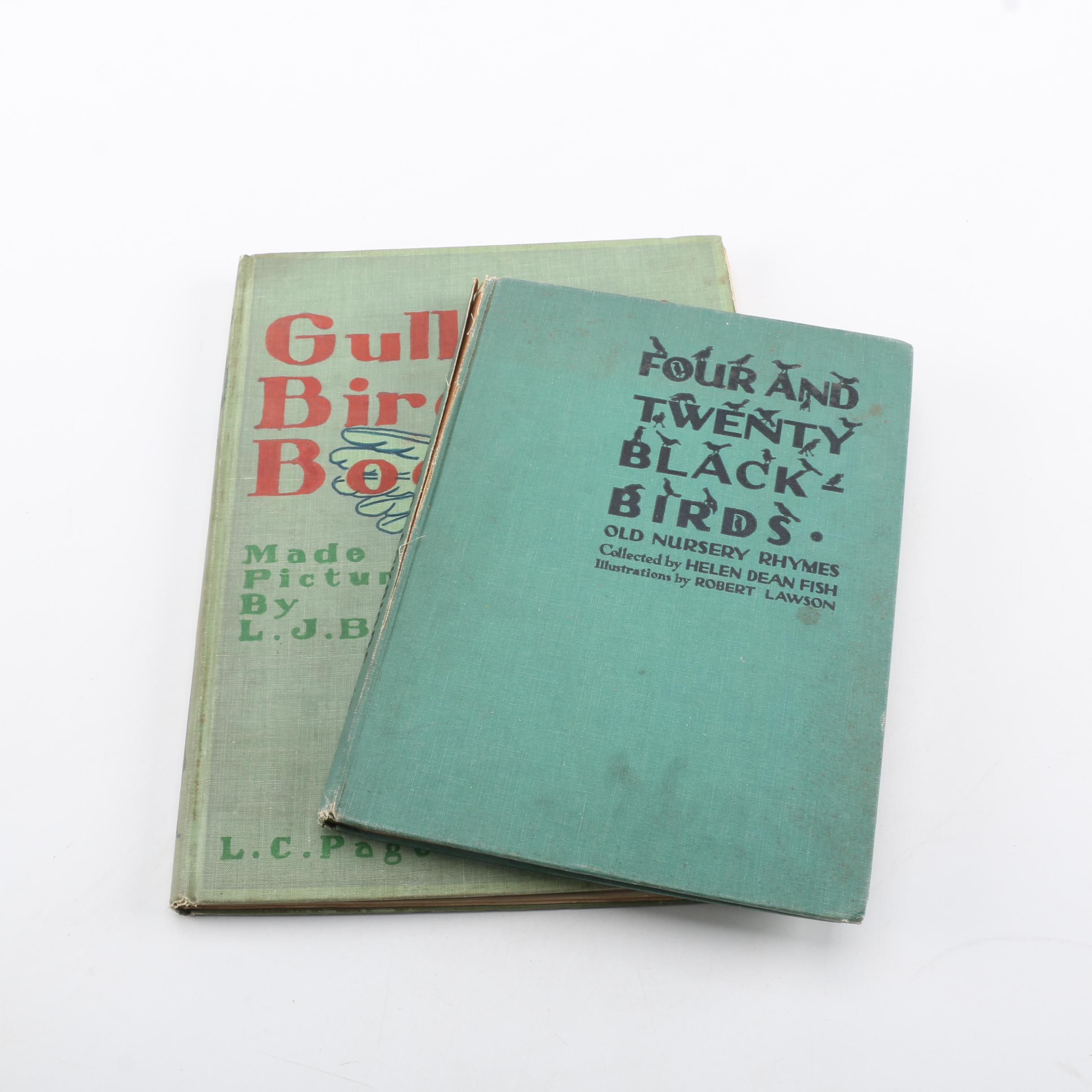 1902 "Gulliver's Bird Book" and 1937 "Four & Twenty Blackbirds"
