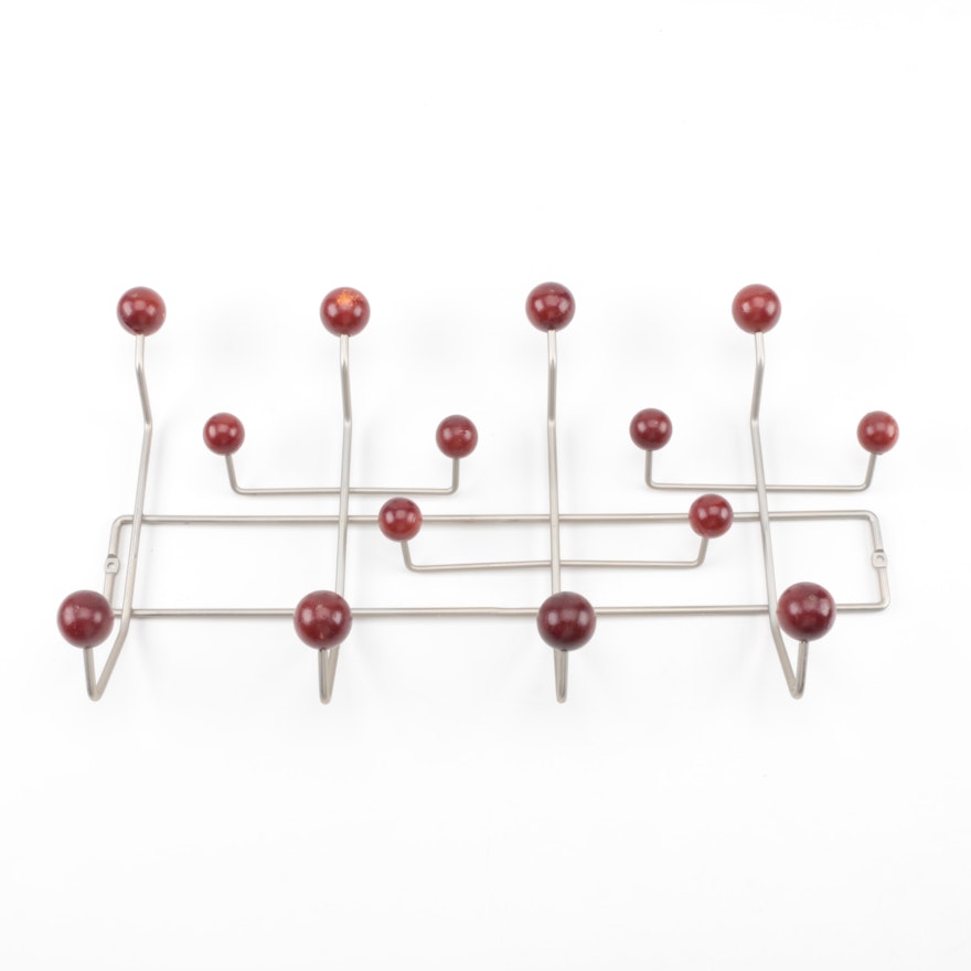 Eames Style Metal Wall Coat Rack