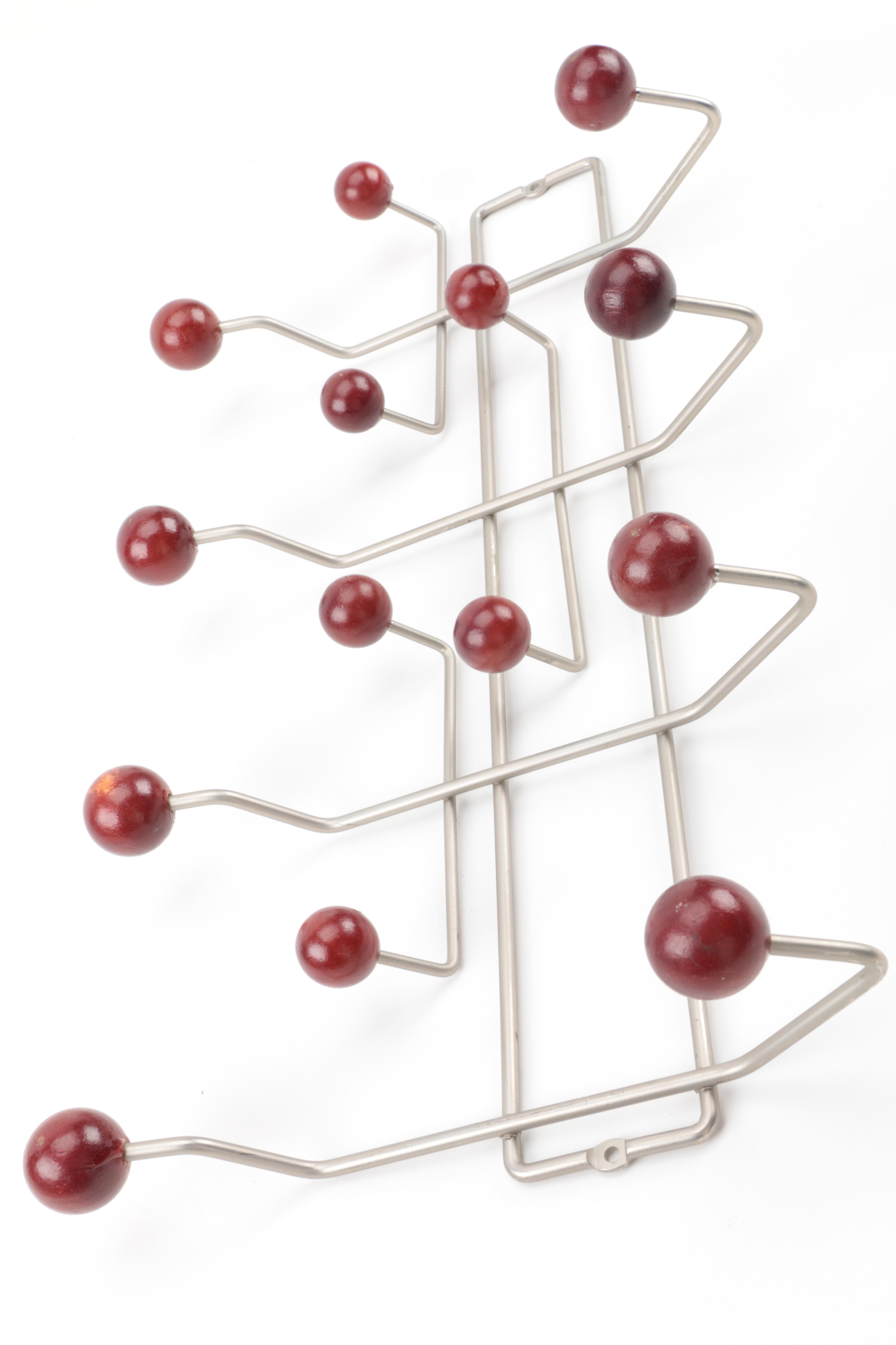 Eames Style Metal Wall Coat Rack