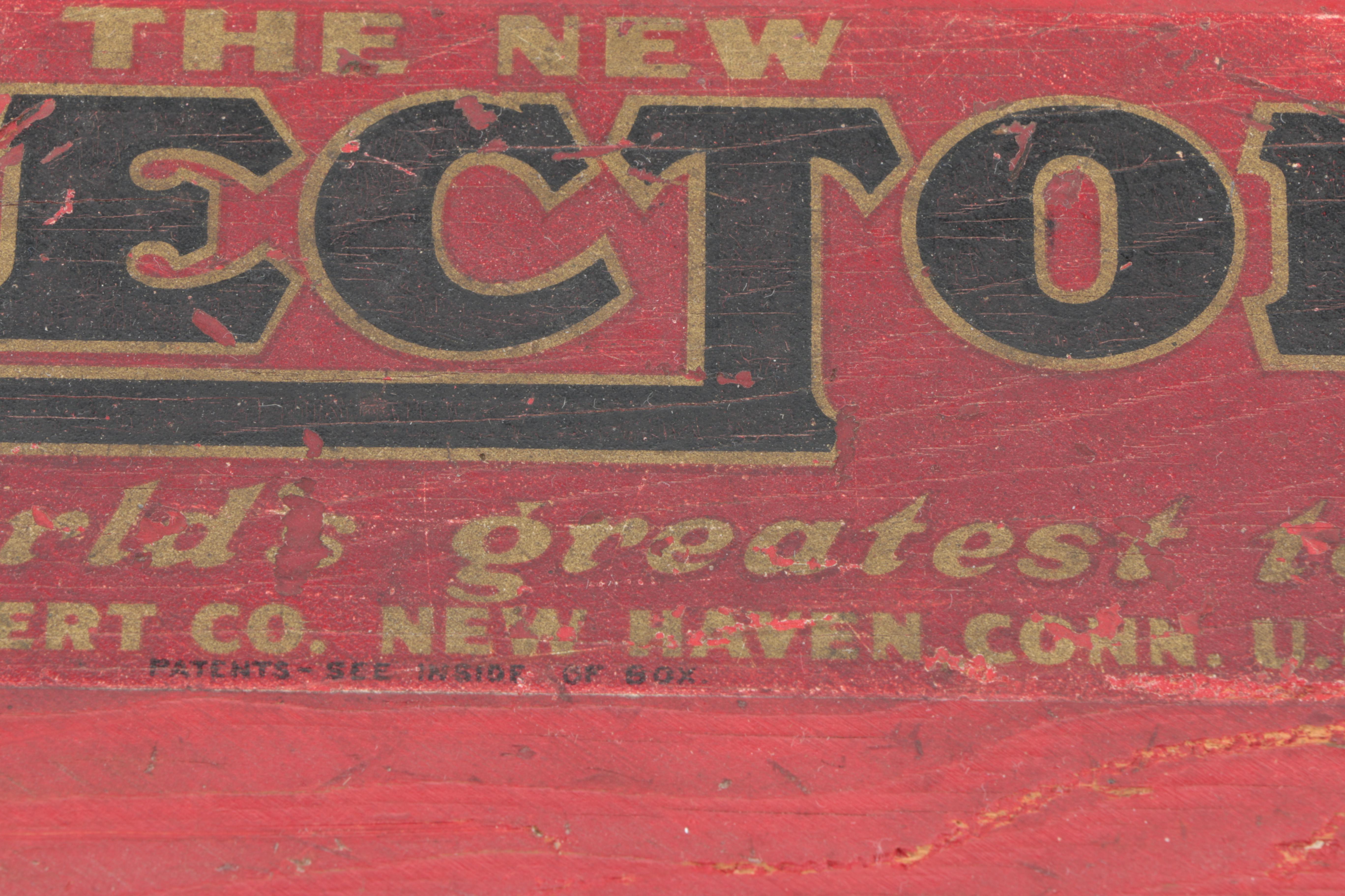 Vintage Erector Set in Wood Box