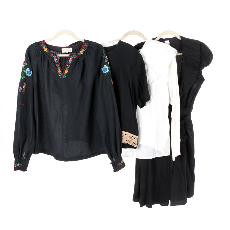 Women's Vintage Blouses and Modern Dress