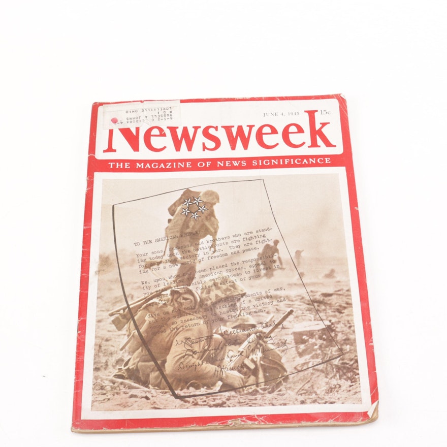 1945 "Newsweek" War Bonds Magazine