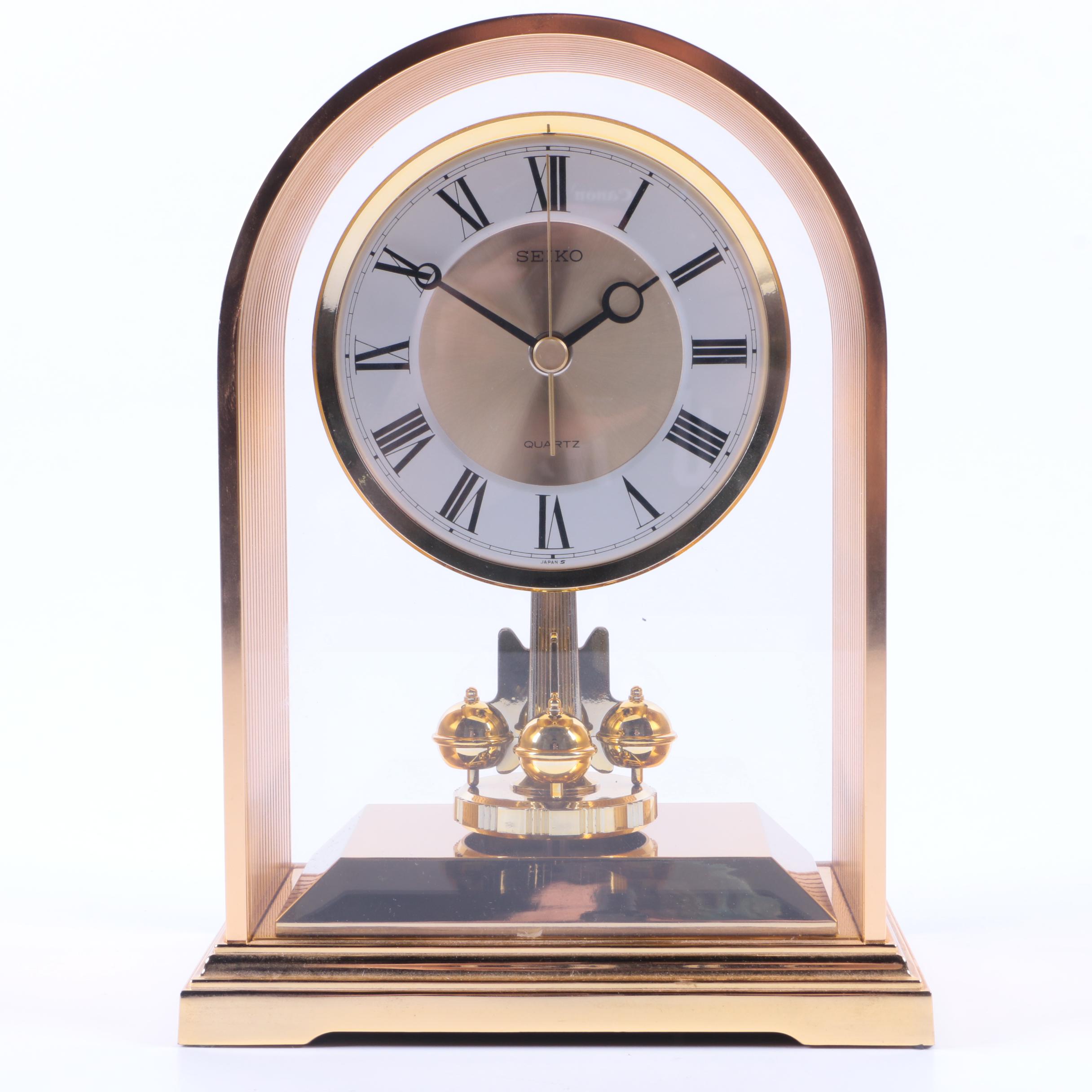 Brass Seiko Mantel Clock