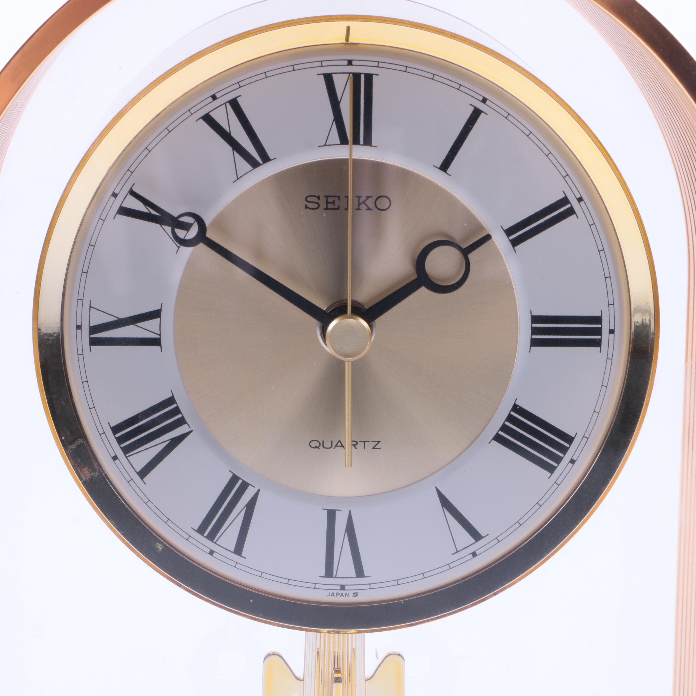 Brass Seiko Mantel Clock