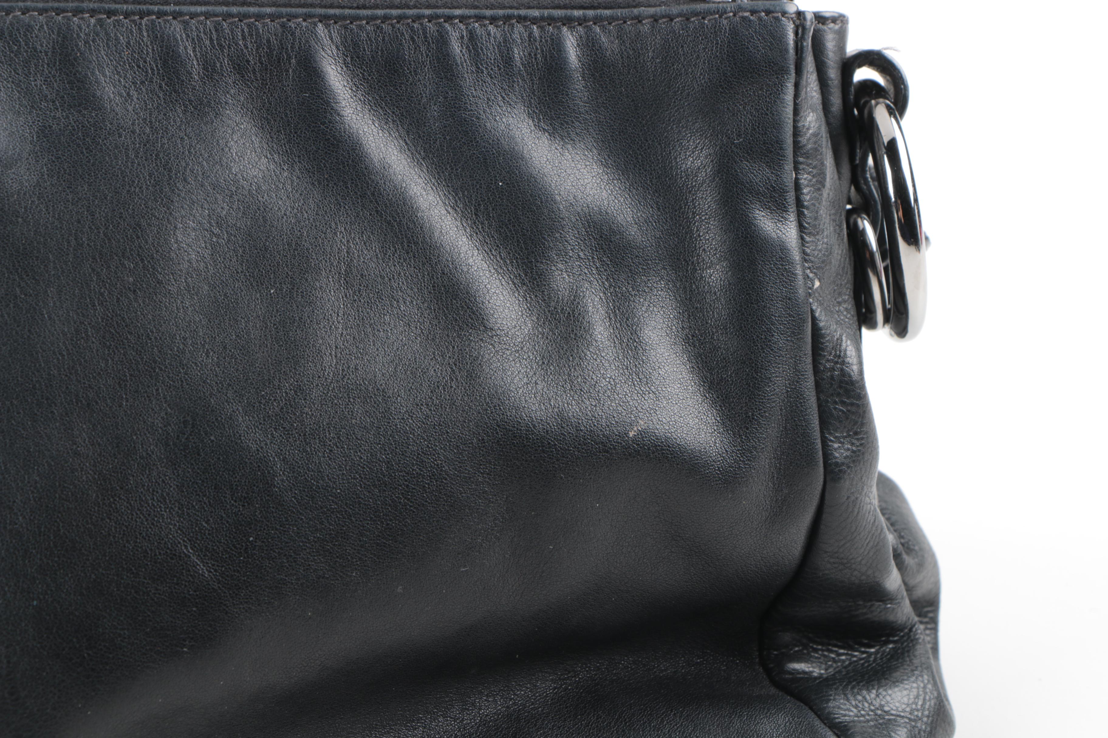 Prada Black Leather Shoulder Bag