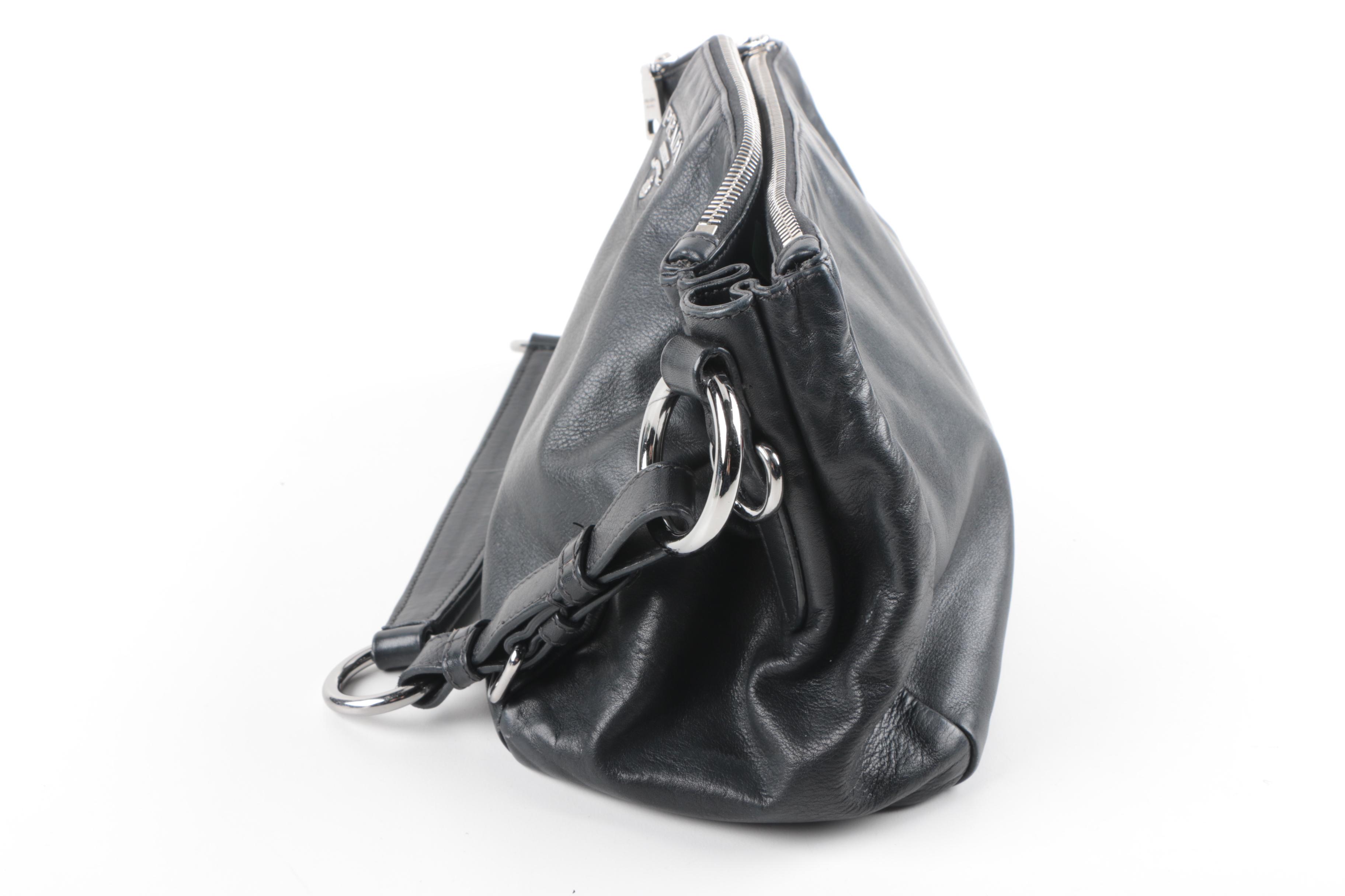 Prada Black Leather Shoulder Bag