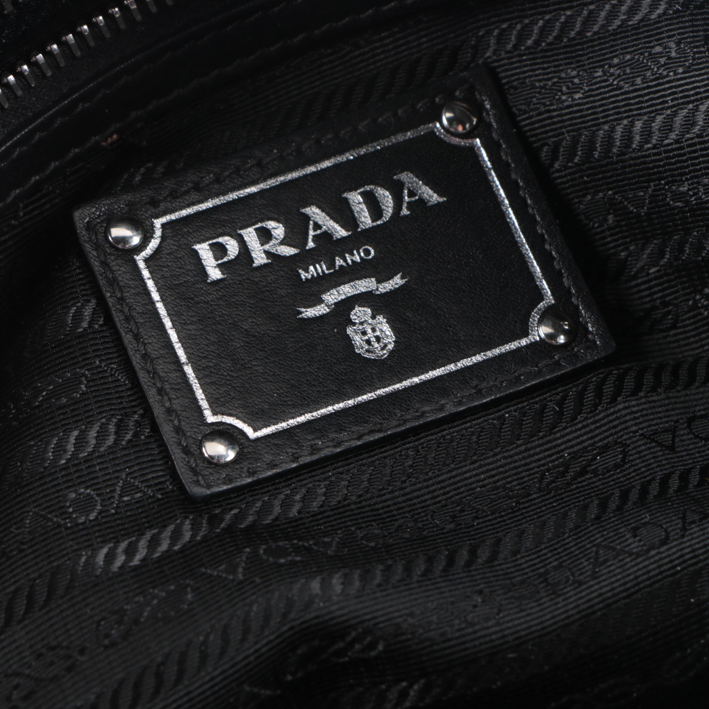 Prada Black Leather Shoulder Bag
