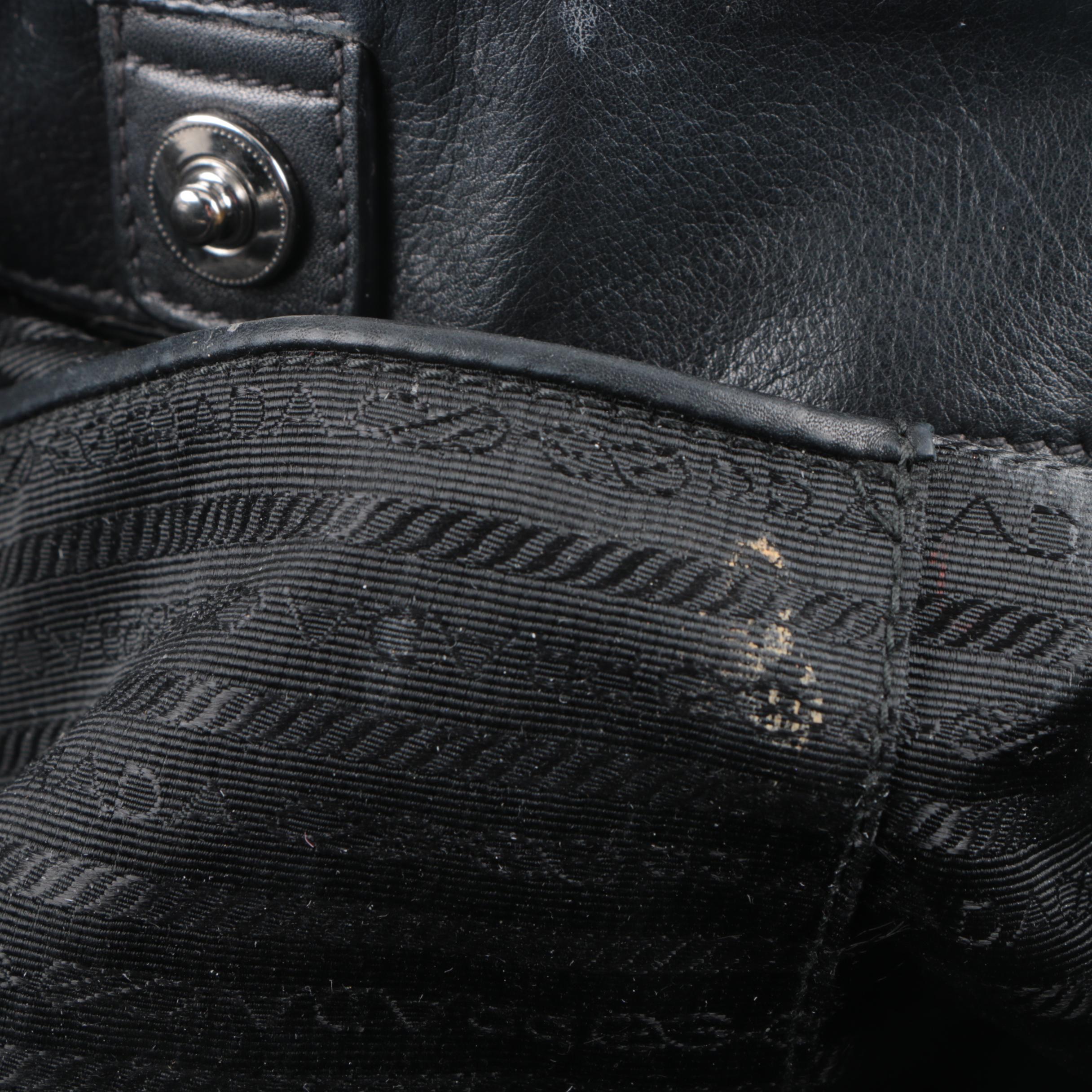 Prada Black Leather Shoulder Bag