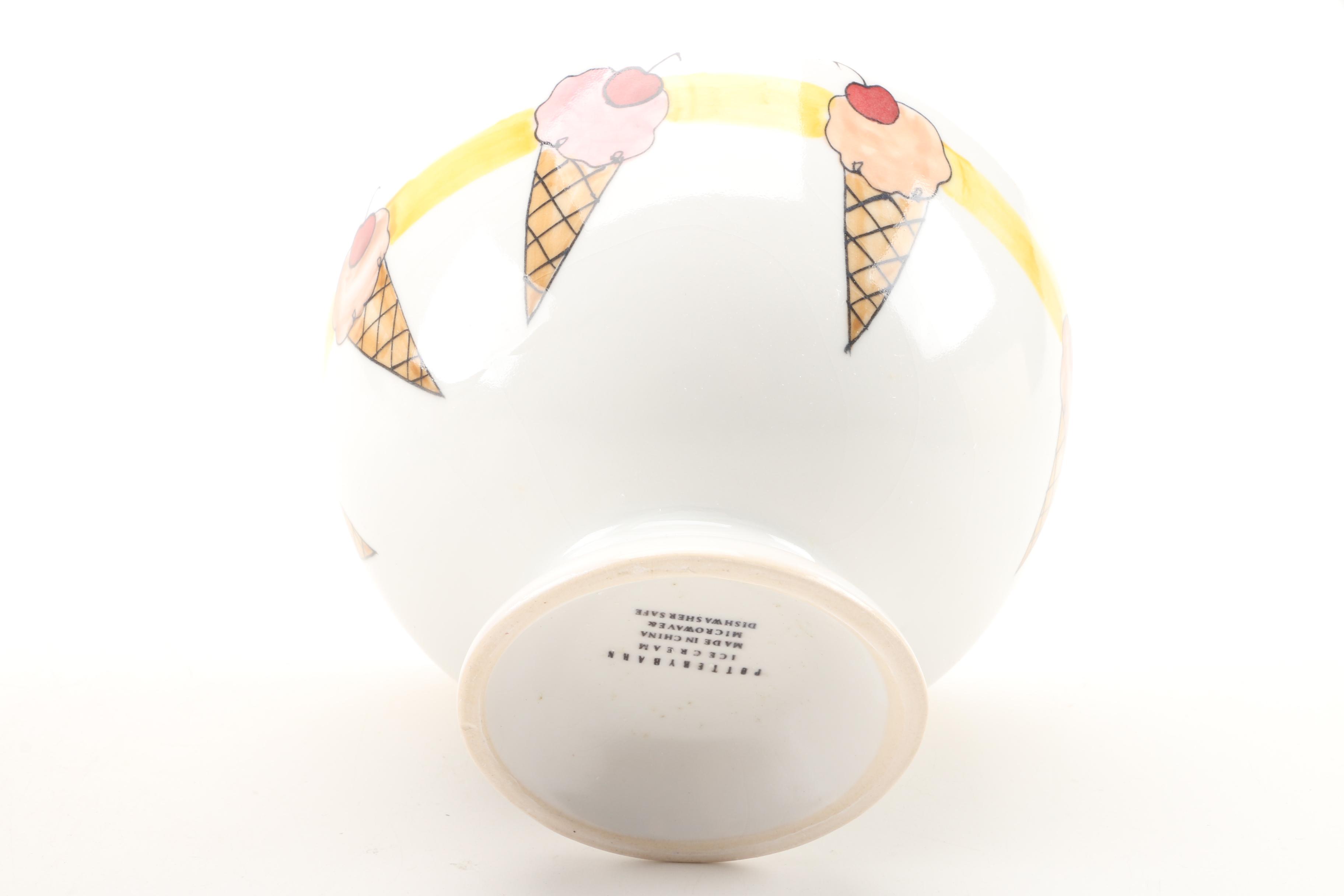 Pottery Barn "Ice Cream" Bowls