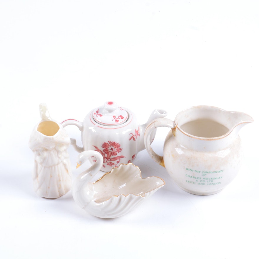 Porcelain Tableware Including Lenox and Belleek