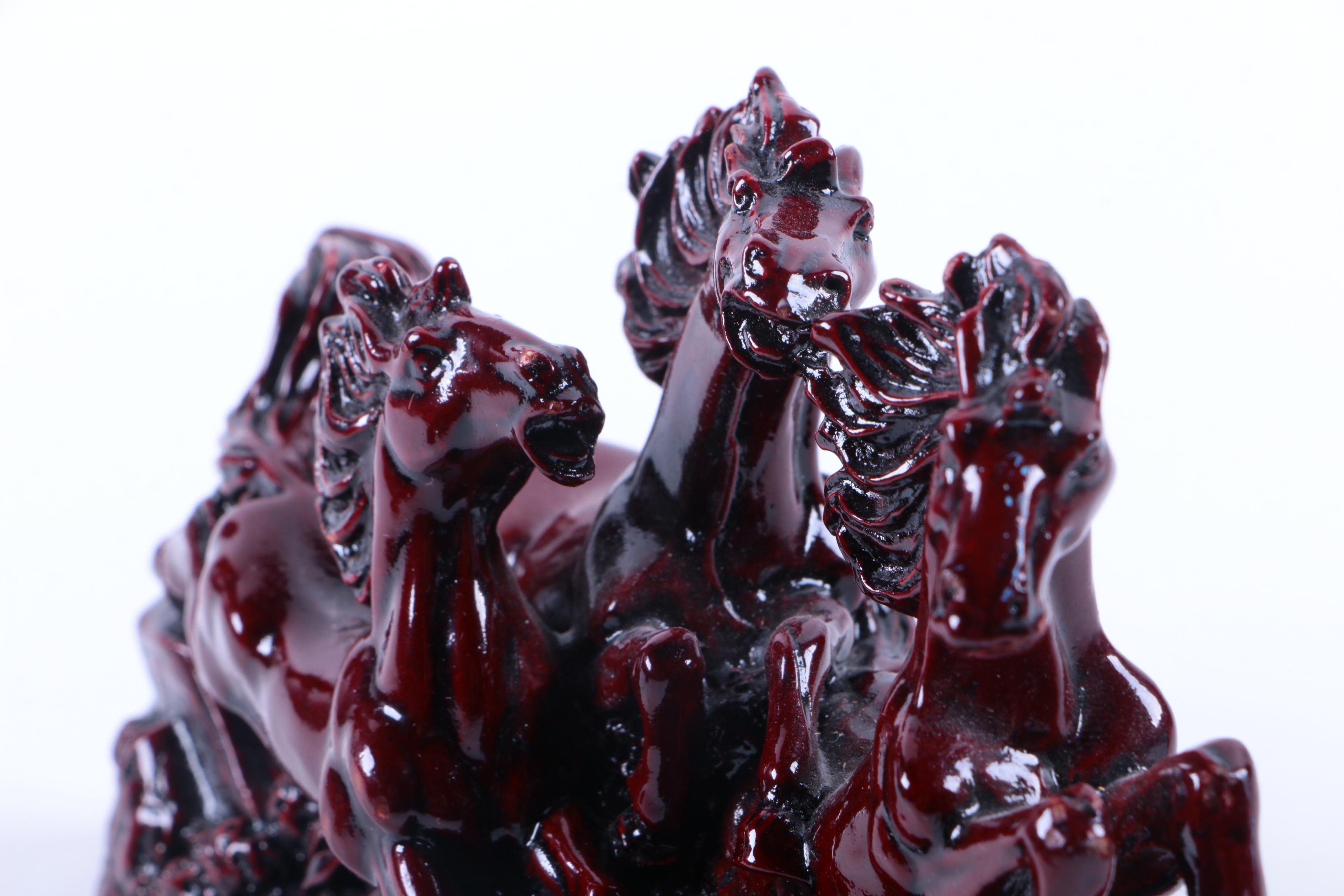 Red Asian Inspired Figurines