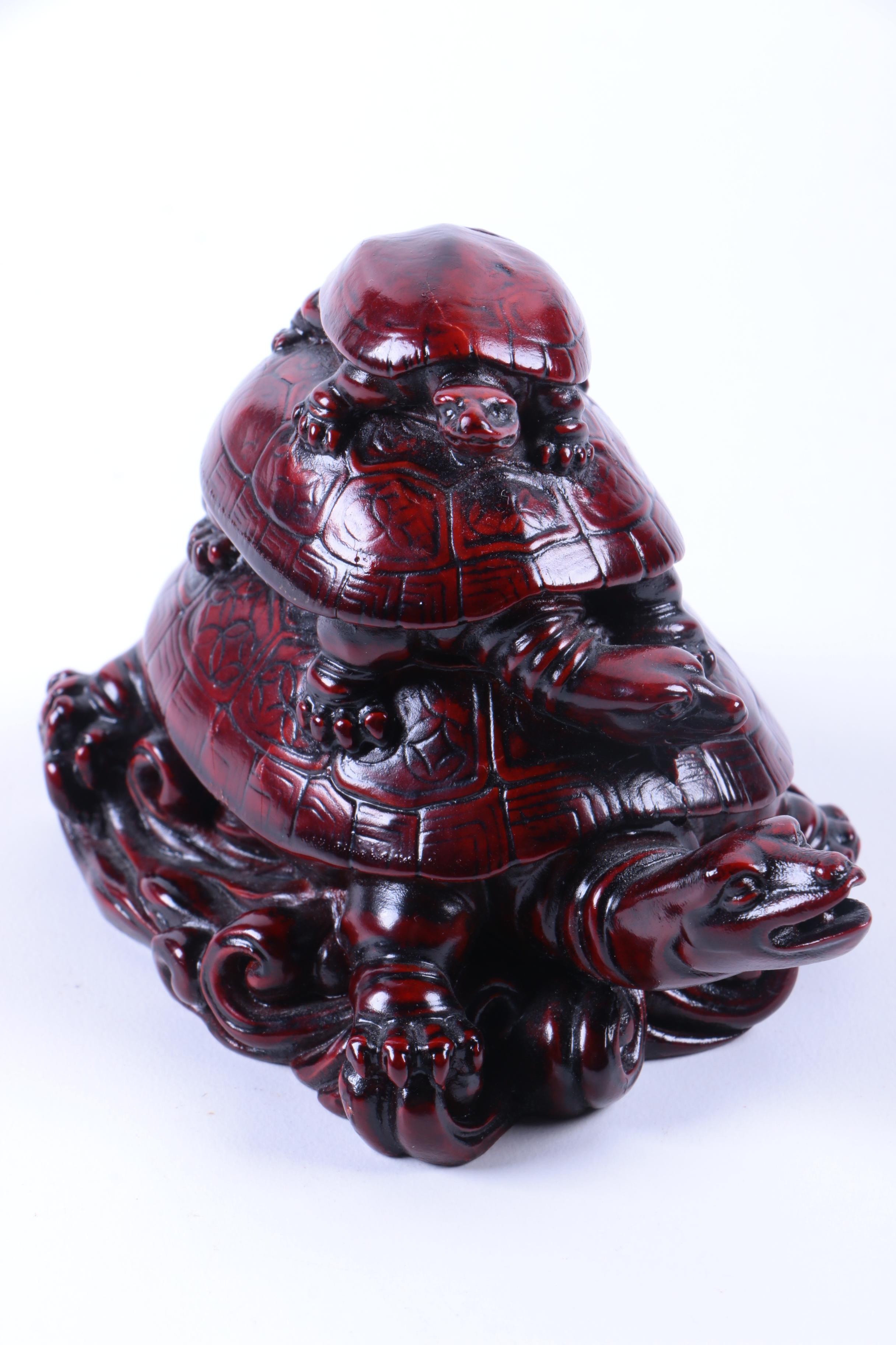 Red Asian Inspired Figurines