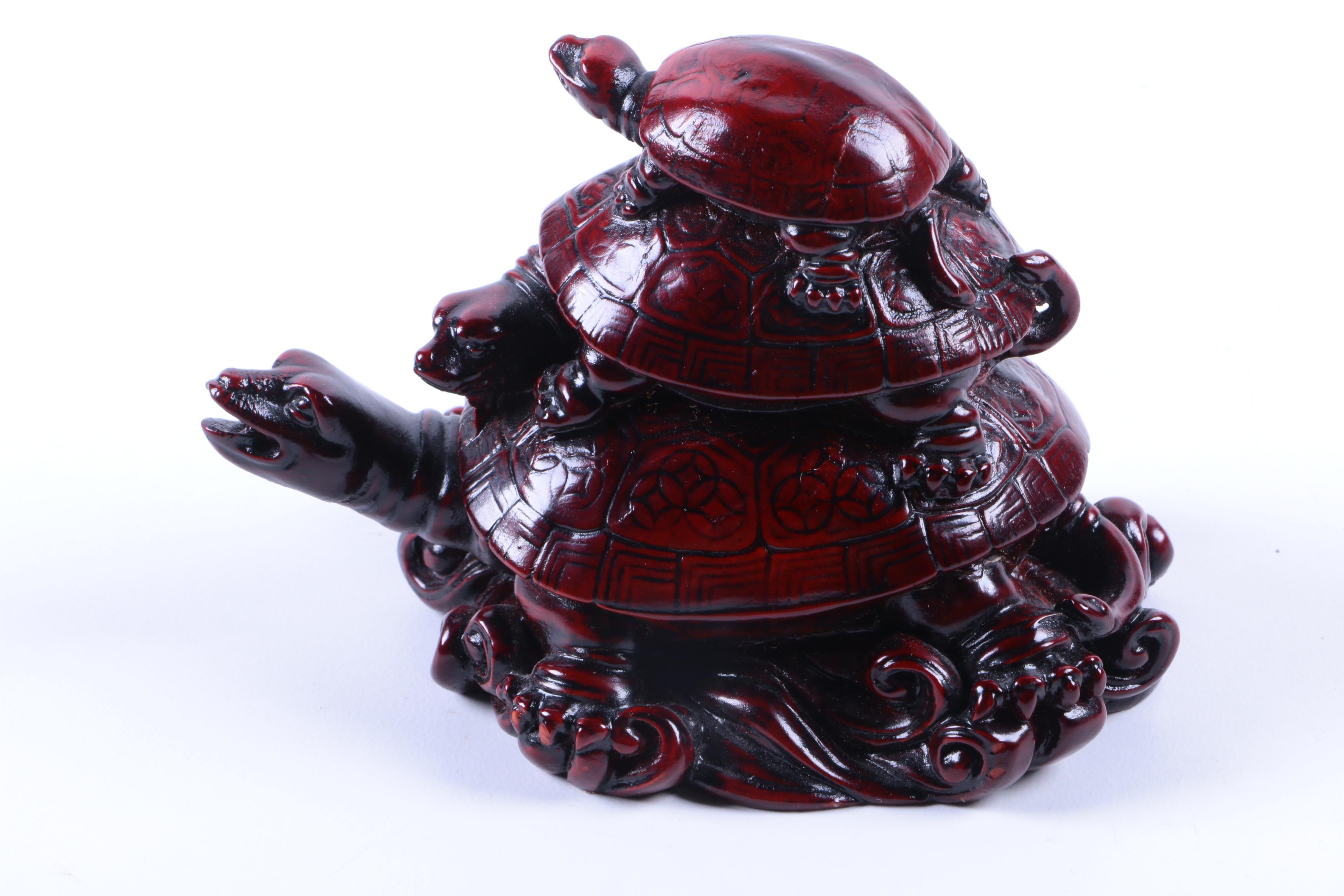 Red Asian Inspired Figurines