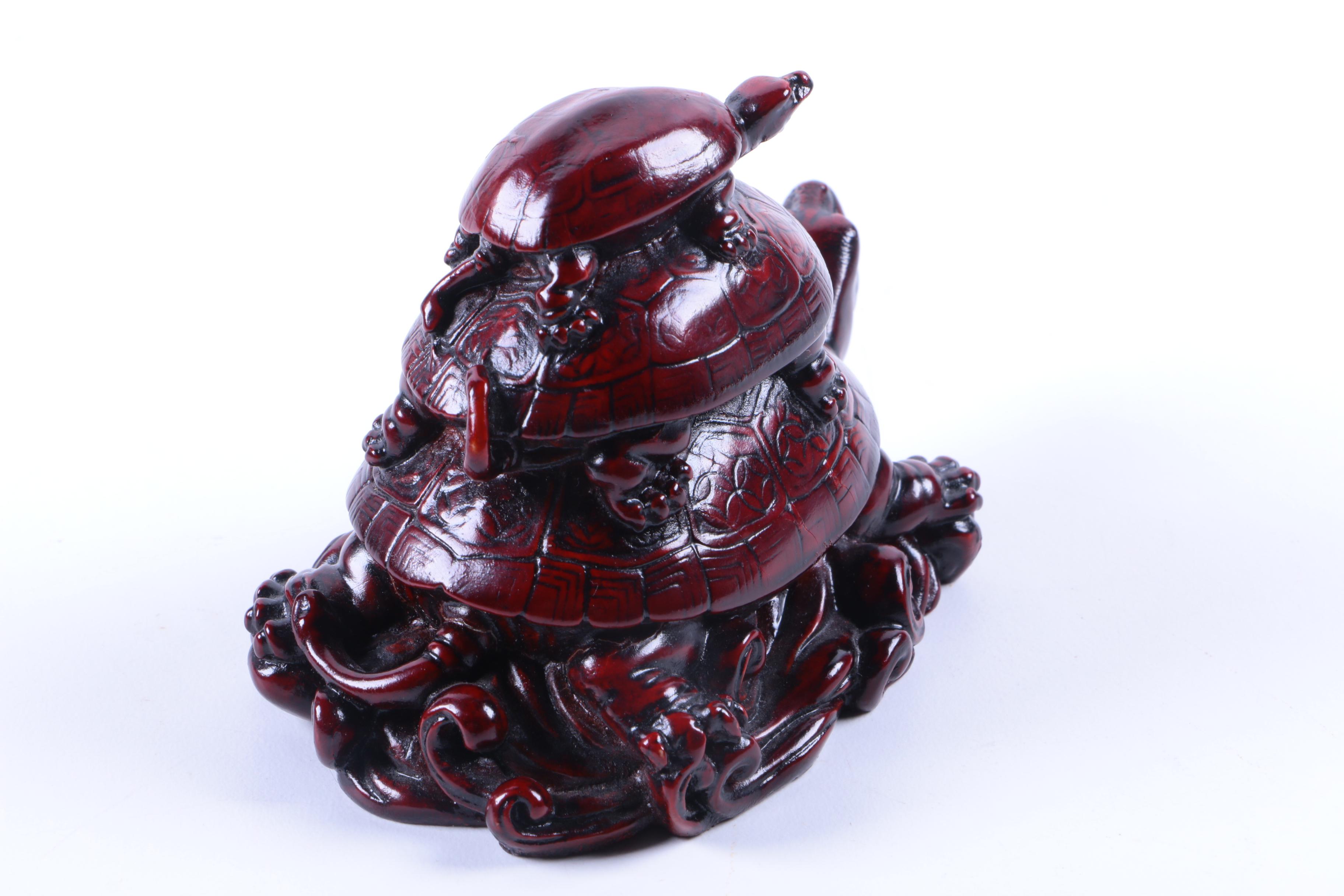 Red Asian Inspired Figurines