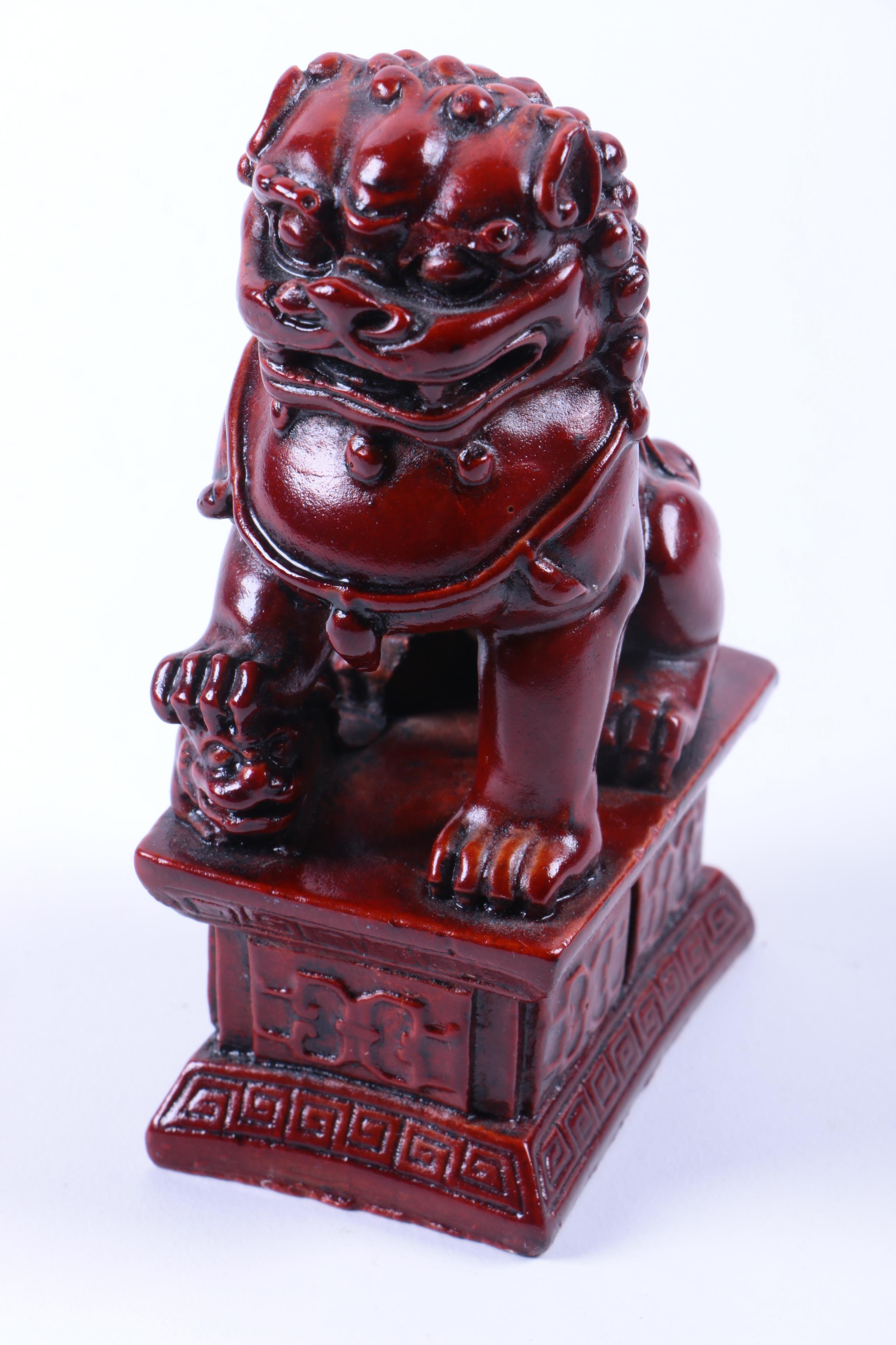 Red Asian Inspired Figurines