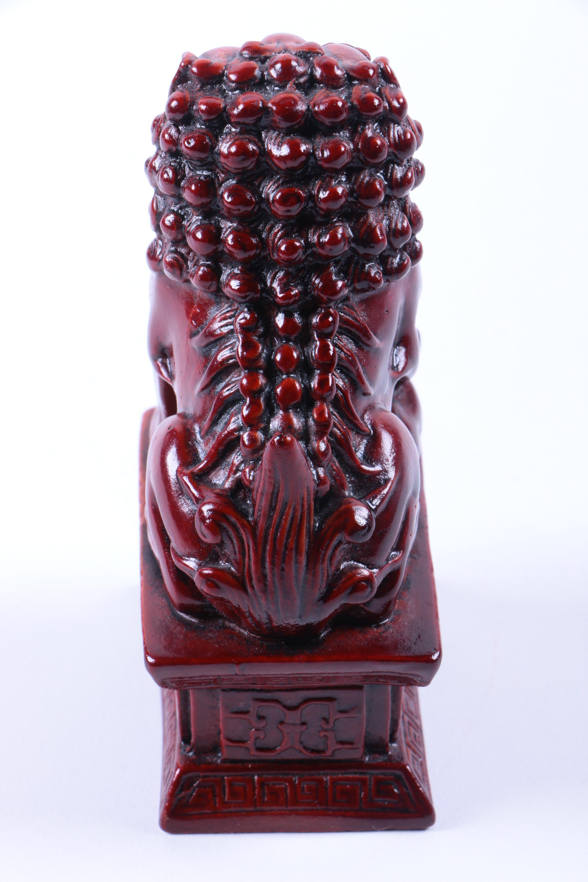 Red Asian Inspired Figurines