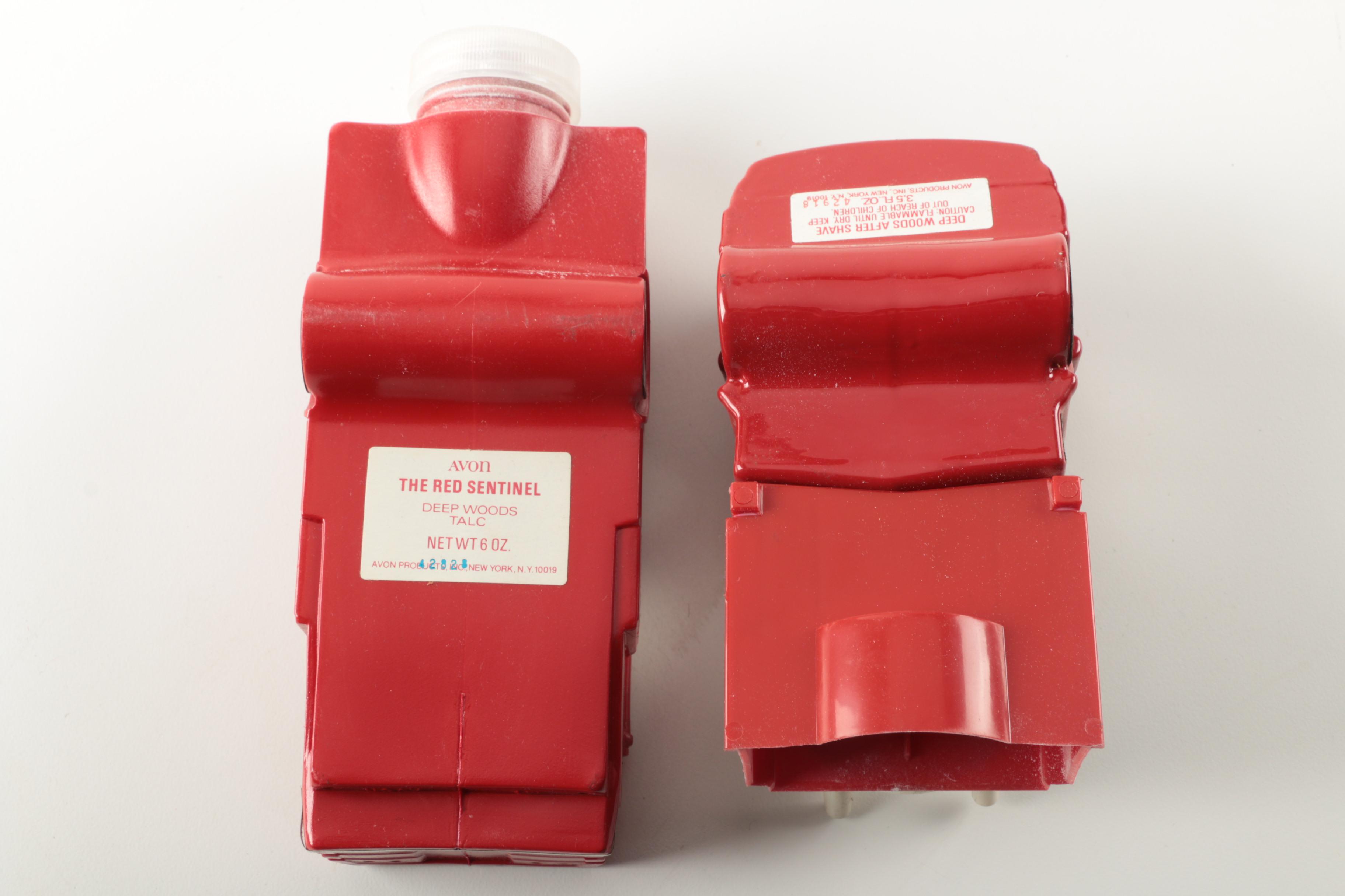 Vintage Avon "The Red Sentinel" Aftershave Bottle