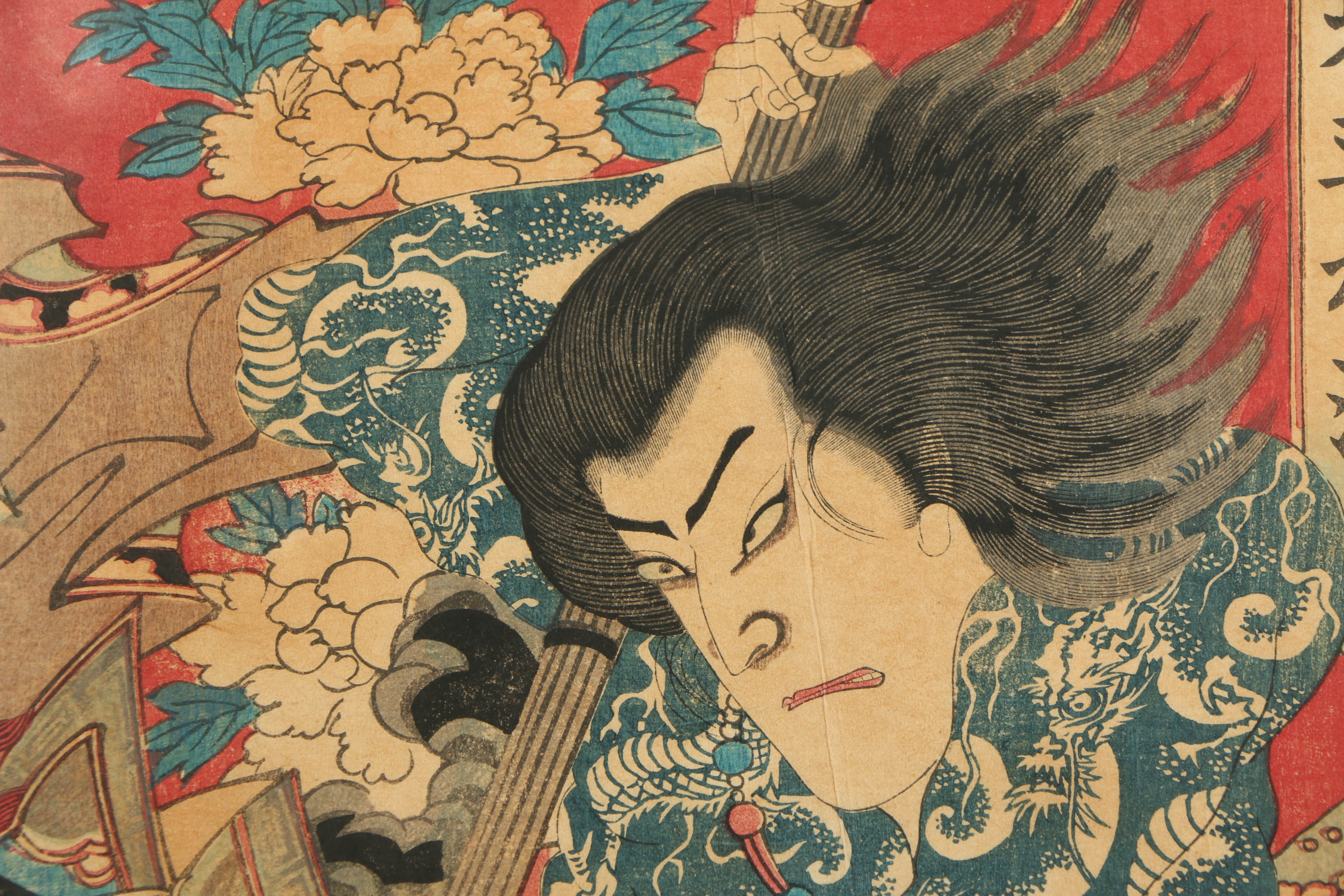 Utagawa Kunimasa V Woodblock Print "Selections from 'The Water Margin'"