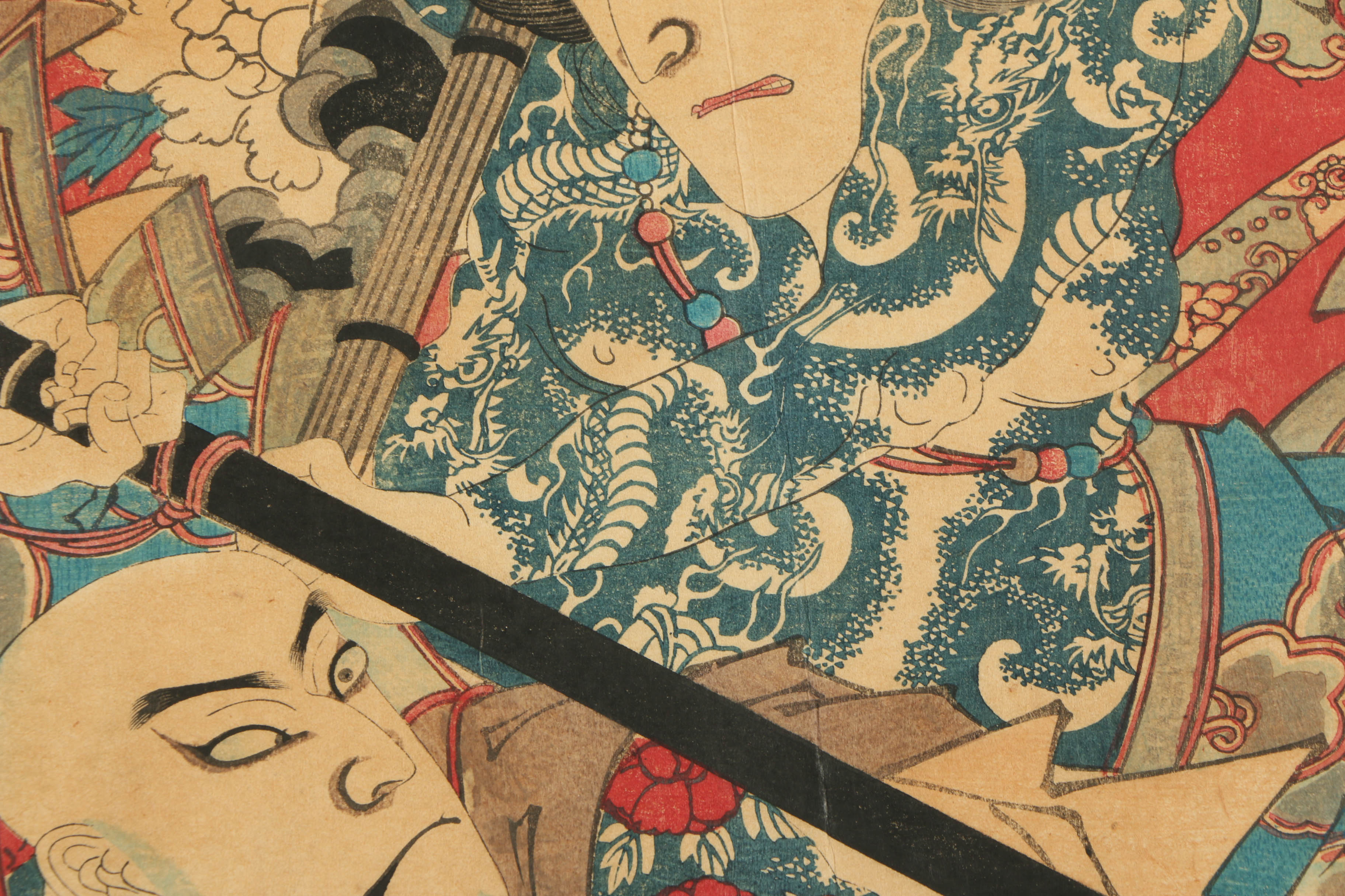 Utagawa Kunimasa V Woodblock Print "Selections from 'The Water Margin'"