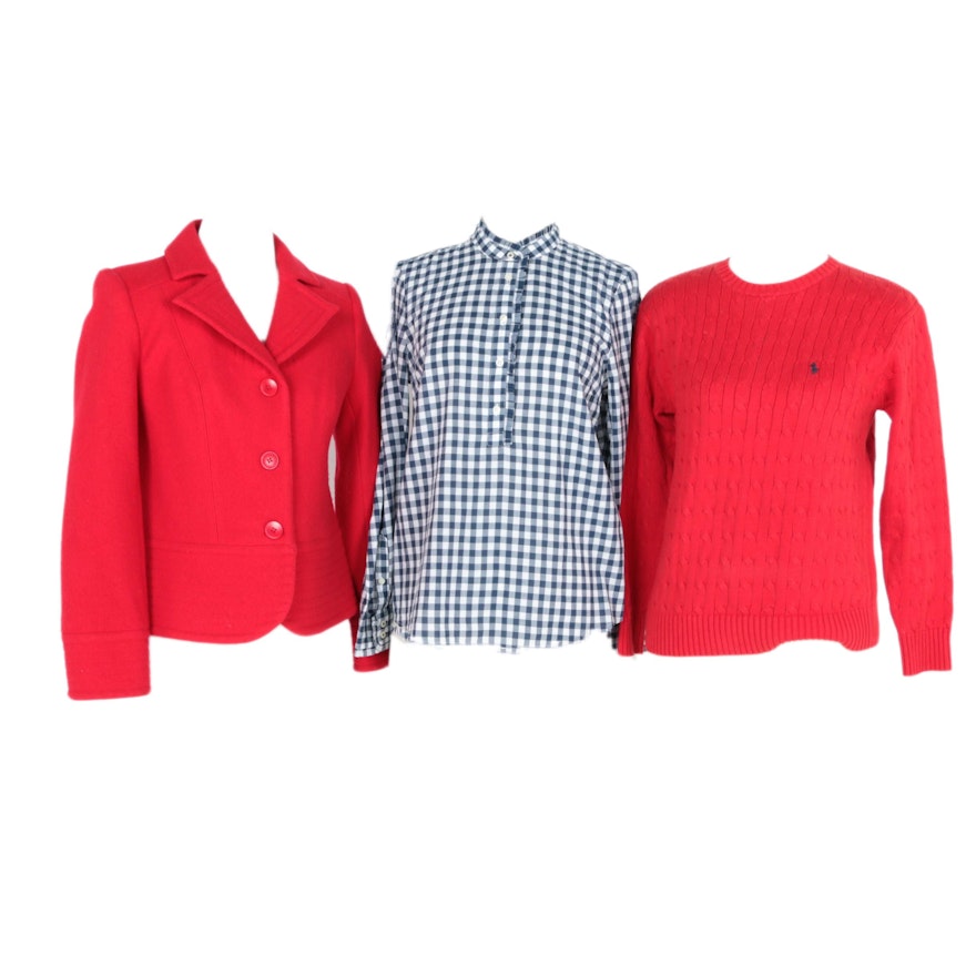 Women's Tops Including Pendleton Petite, Talbots and Polo Ralph Lauren