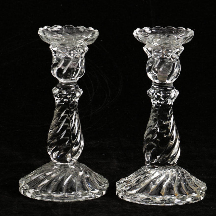 Glass Candle Holders