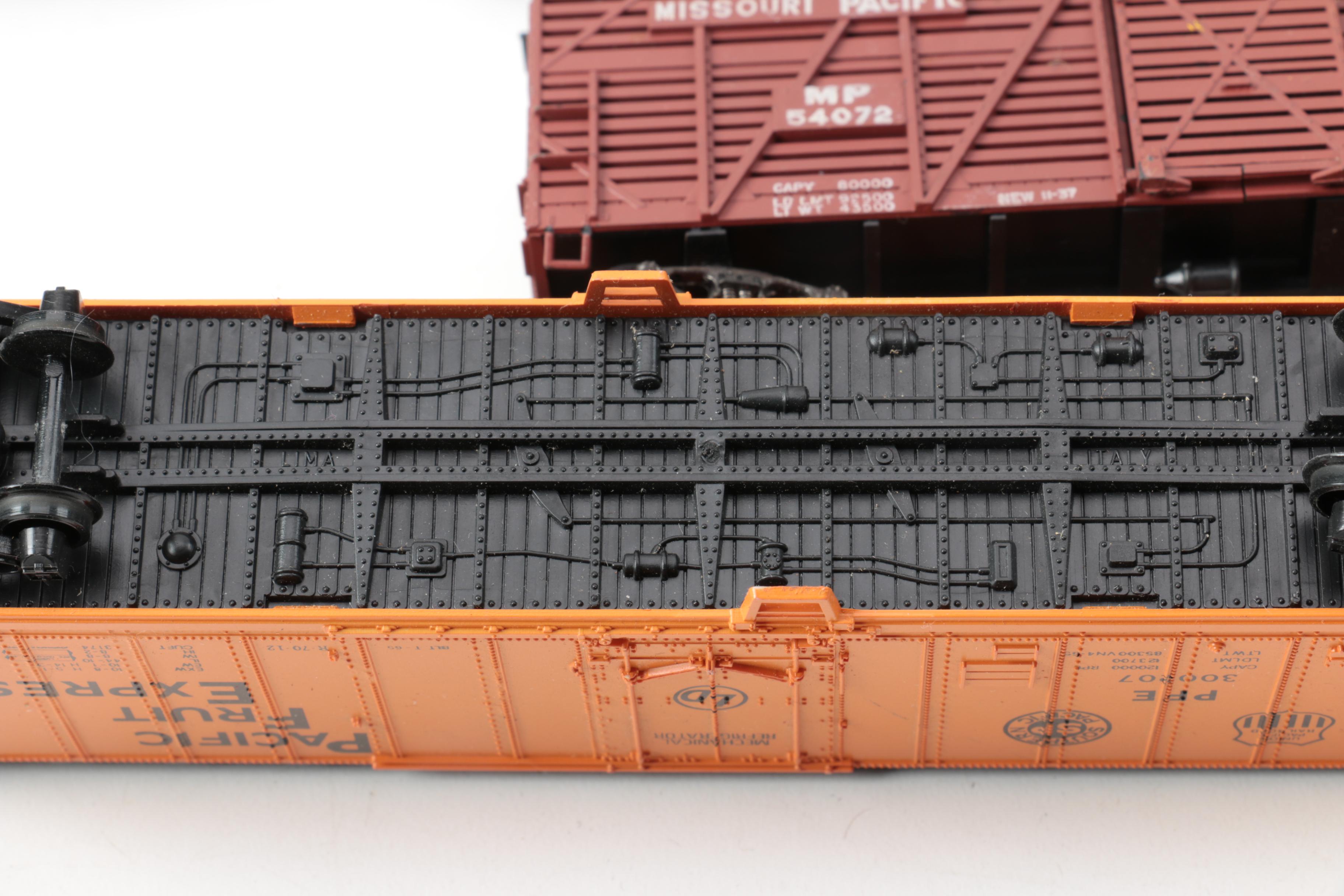 HO Scale Freight Cars and Bachmann Union Pacific Diesel Engine