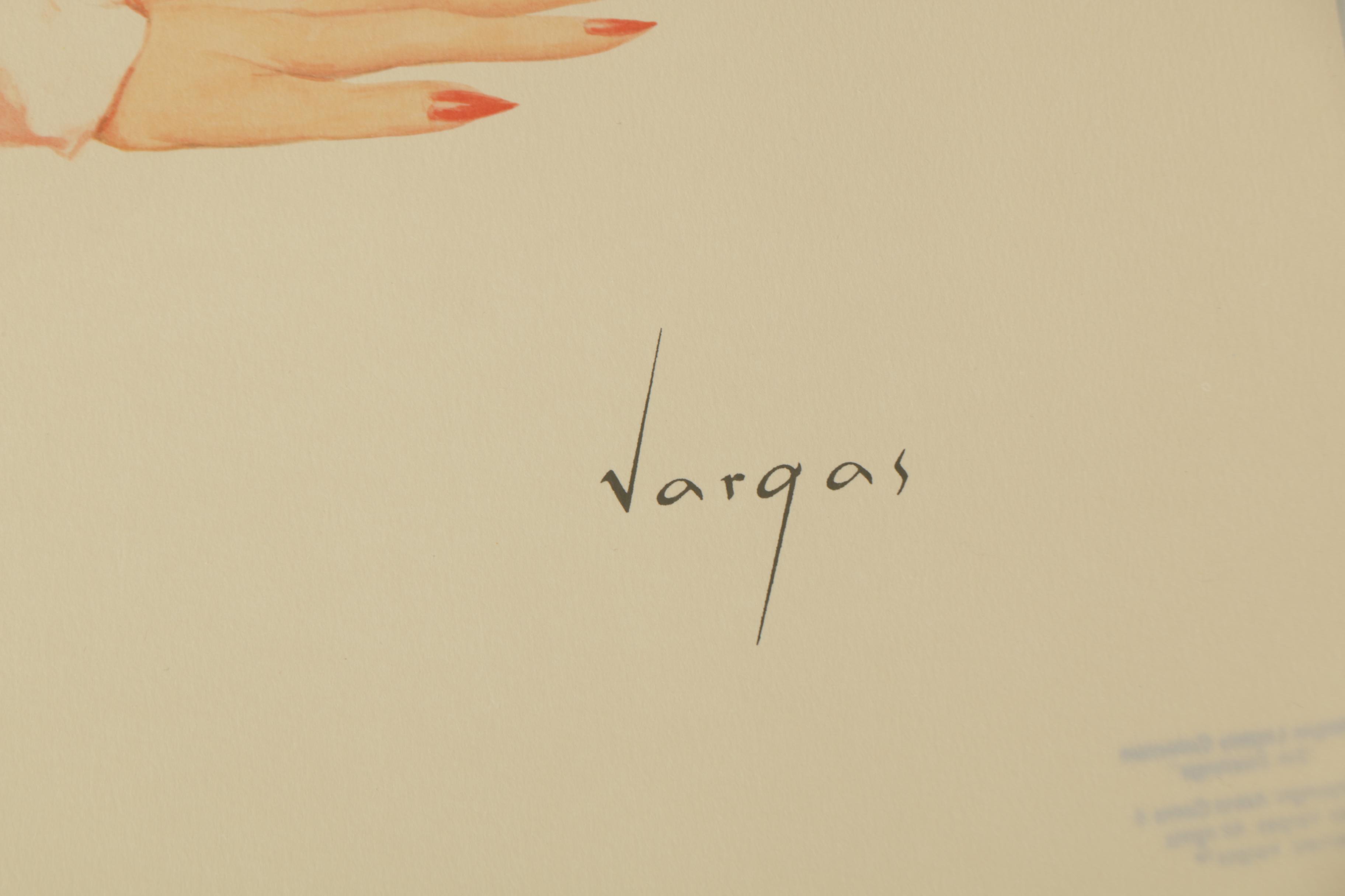 Limited Edition Lithograph after Vargas "Silk Stockings, Legacy Nude 11"