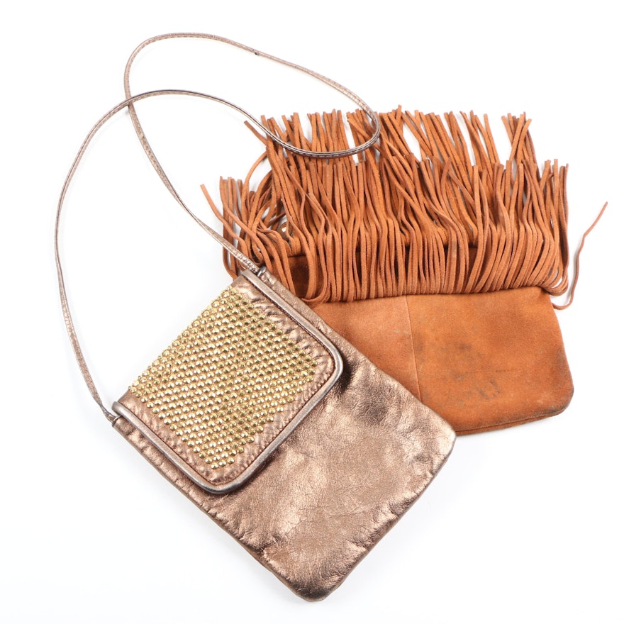 HButler and Dawli Suede and Leather Handbags