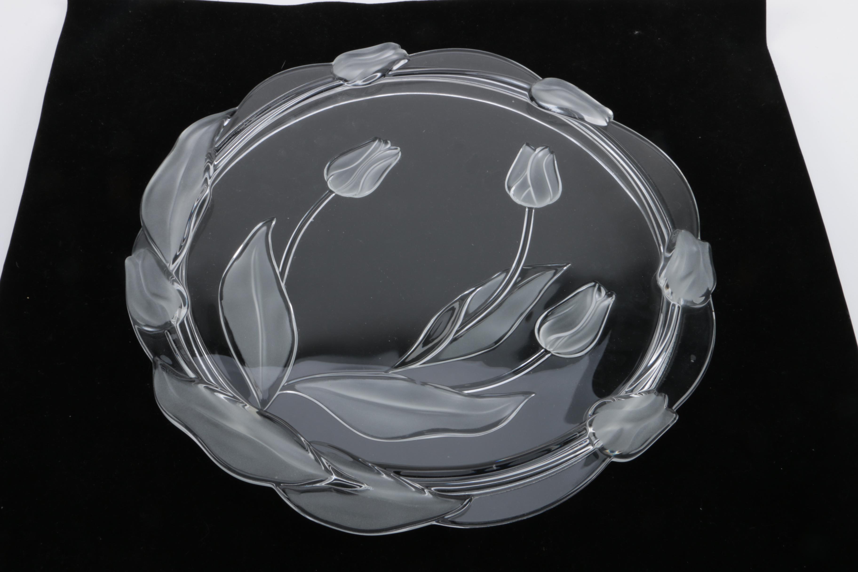 Vintage Mikasa Frosted Glass Serveware