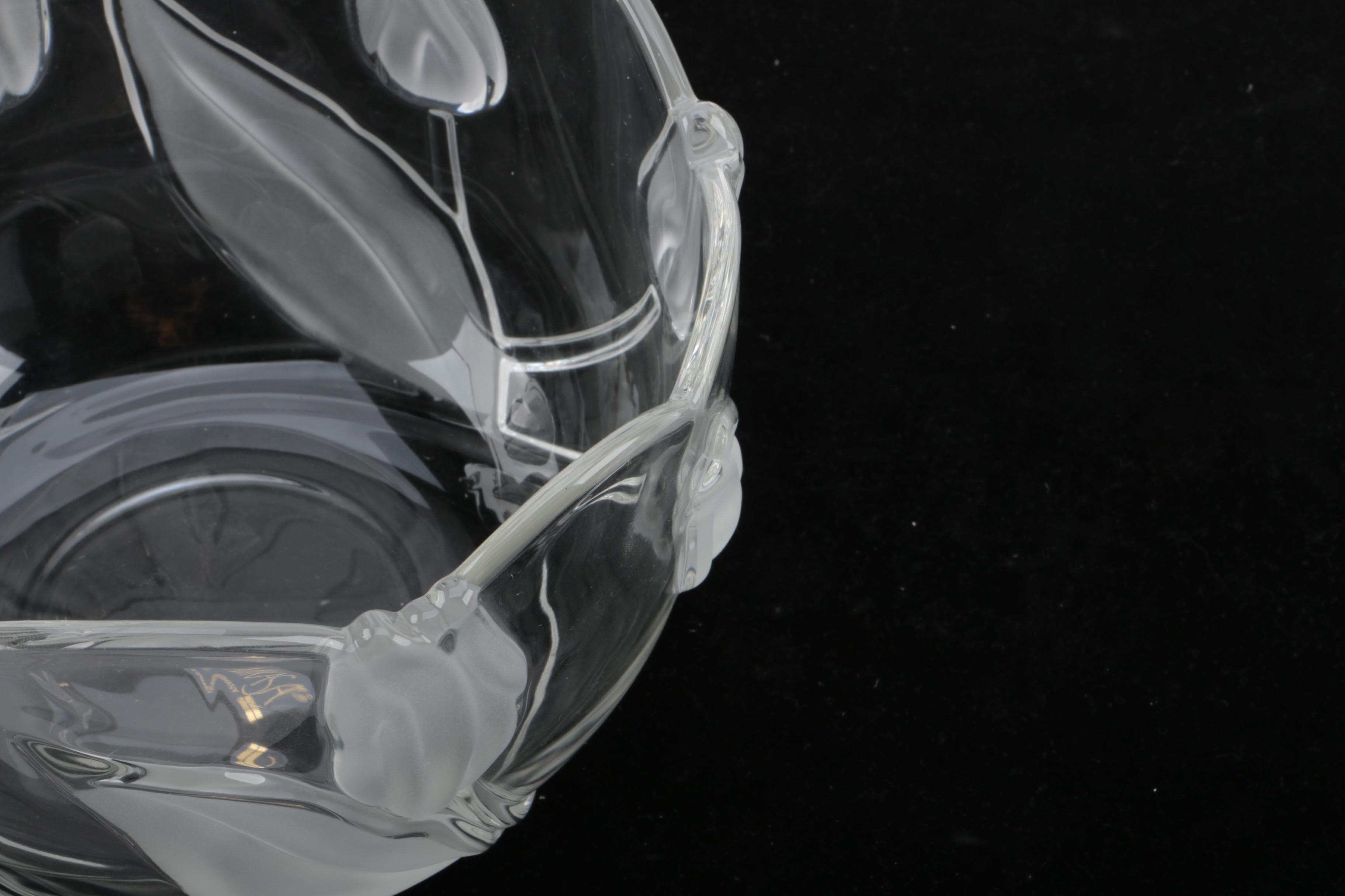 Vintage Mikasa Frosted Glass Serveware