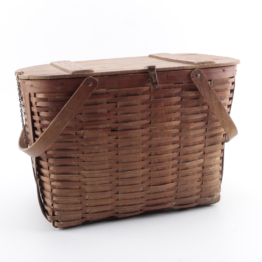 Wov-N-Wood Double Handled Picnic Basket by Jerywil