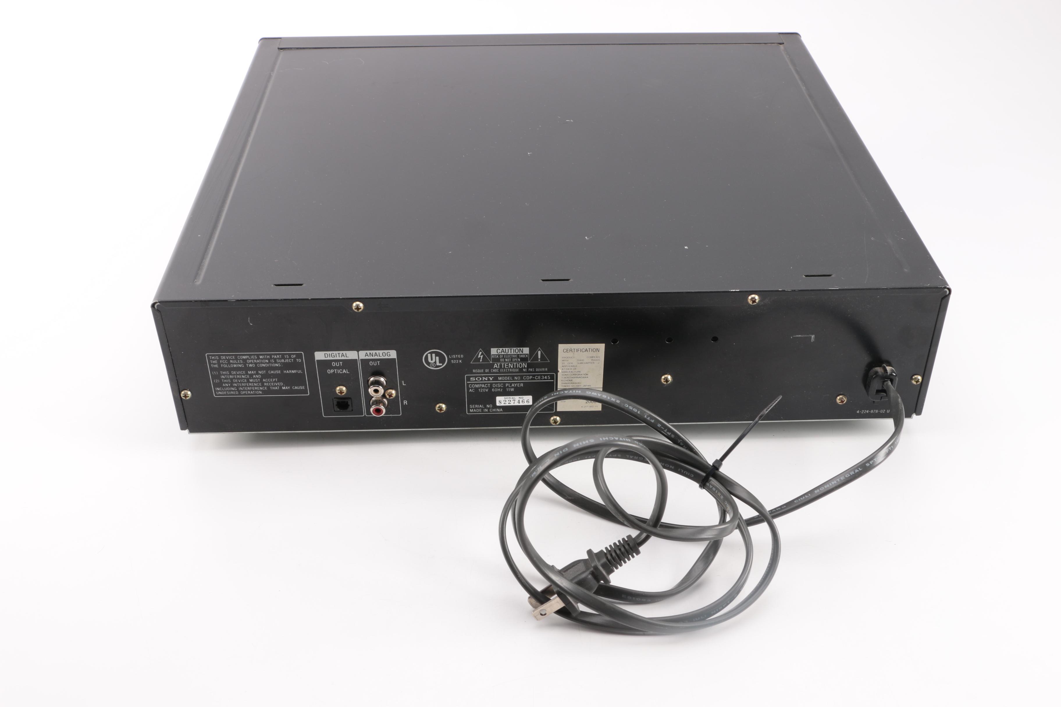 Sony CDP-CE345 Compact Disc Player