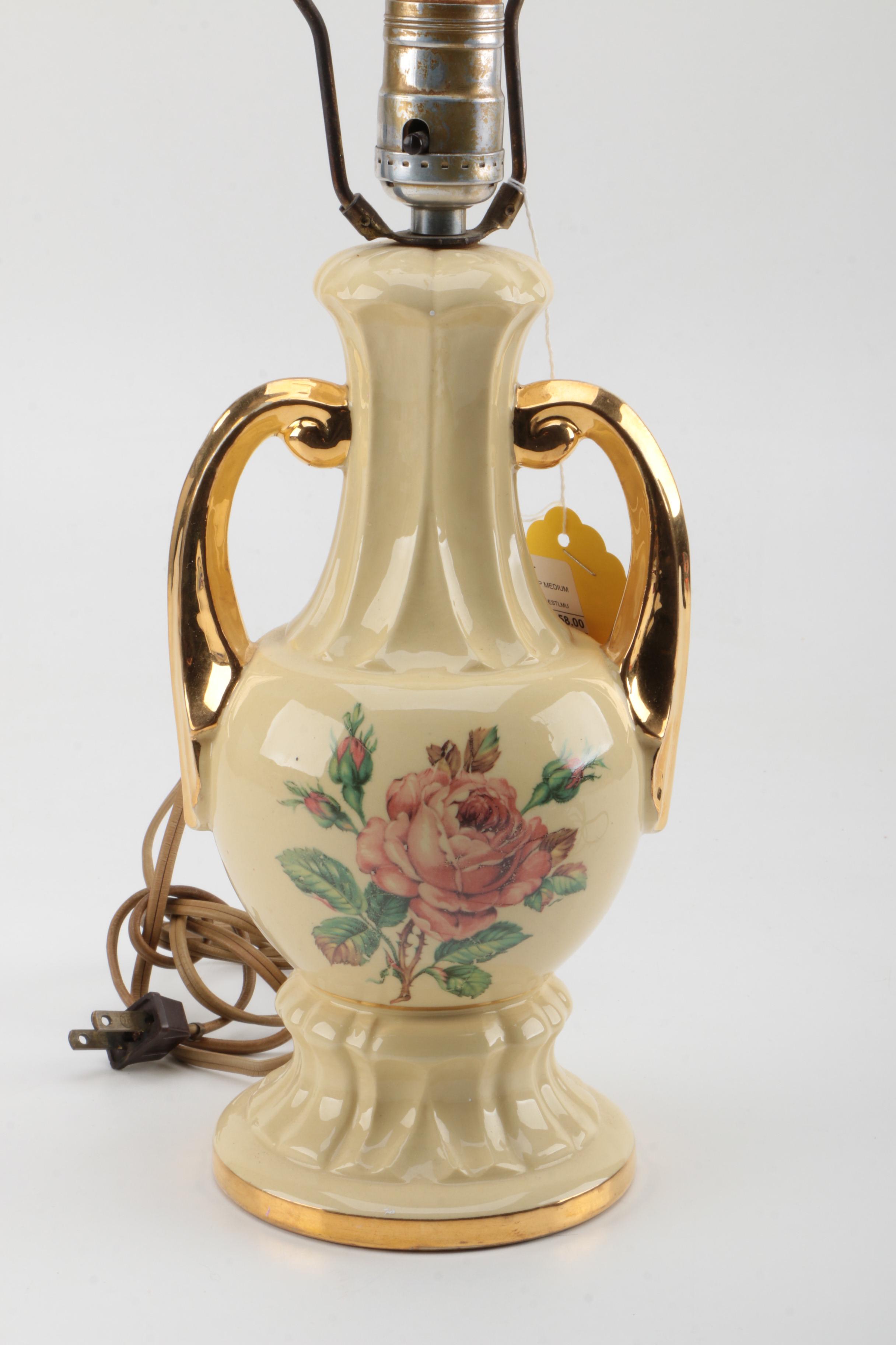 PRIORITY-Ceramic and Wooden Table Lamps