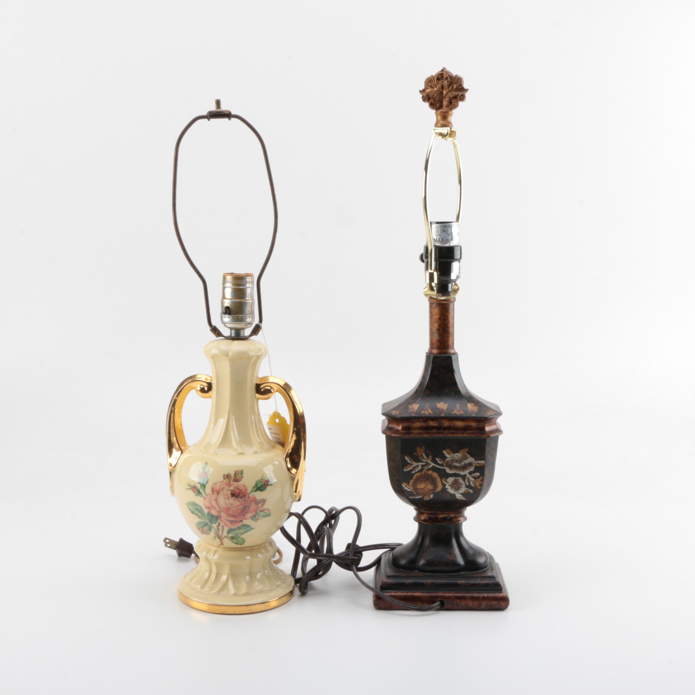 PRIORITY-Ceramic and Wooden Table Lamps