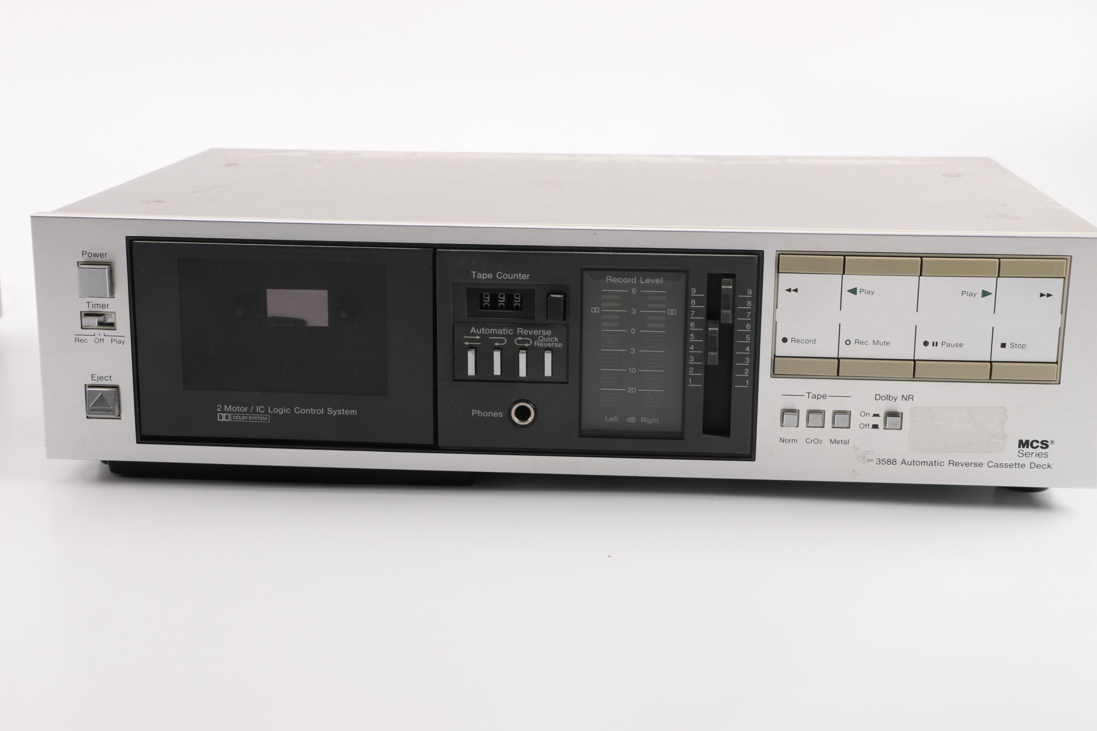 MSC Series 2250 Stereo Integrated Amplifier and 3588 Automatic Reverse Cassette Deck