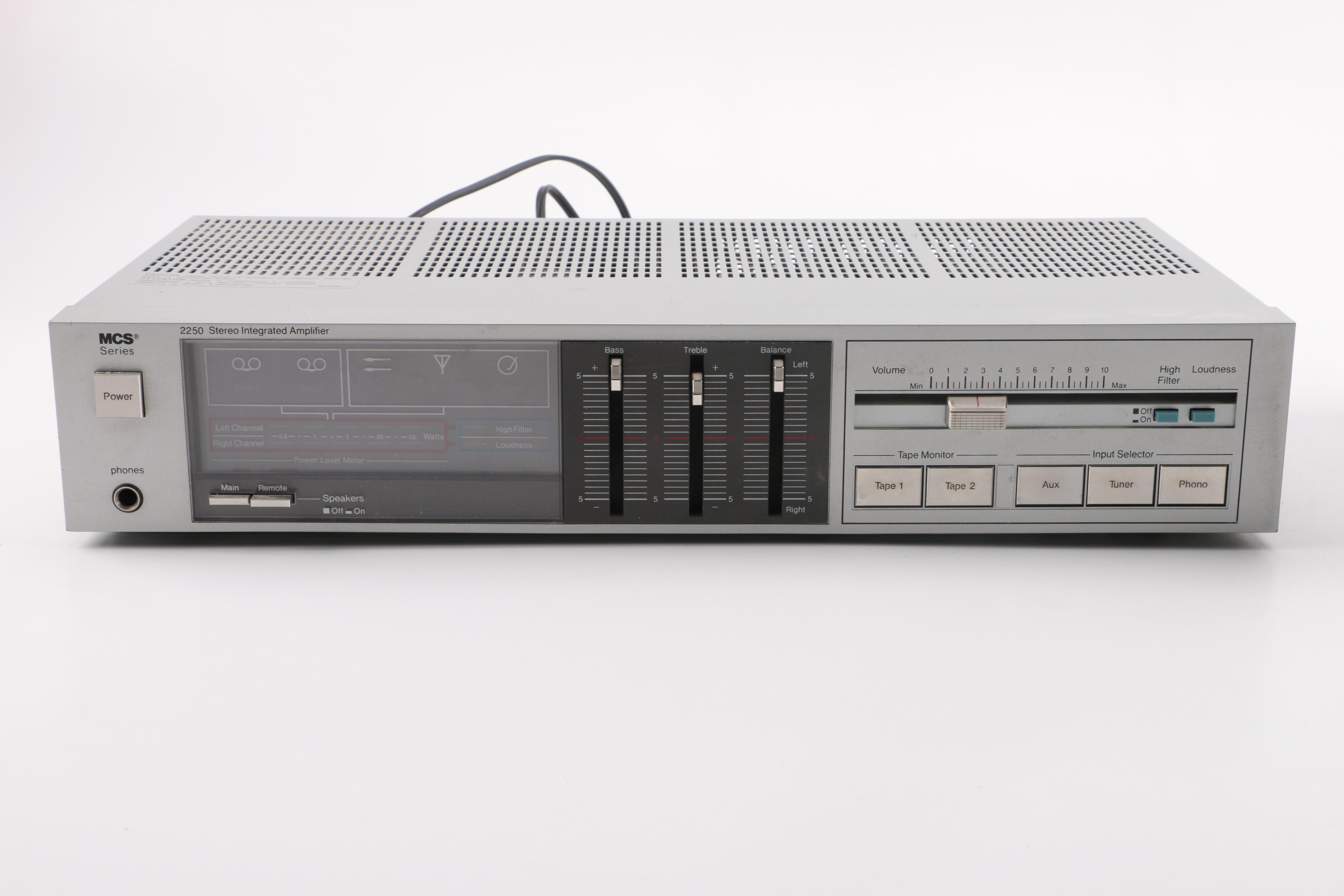 MSC Series 2250 Stereo Integrated Amplifier and 3588 Automatic Reverse Cassette Deck