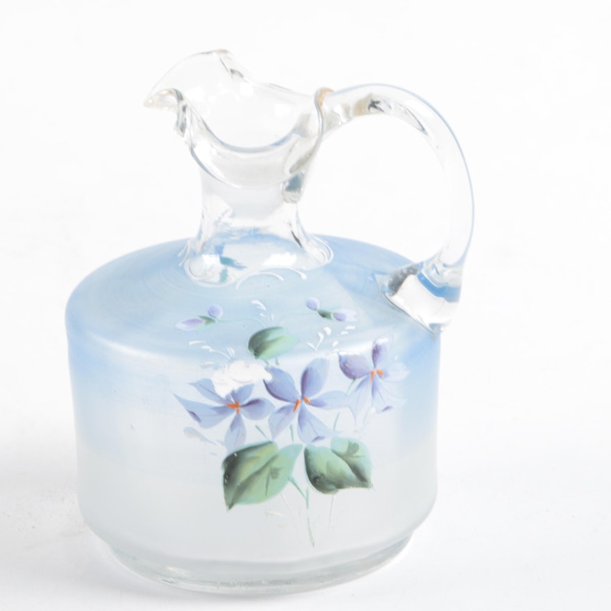 Floral Glass Cruet