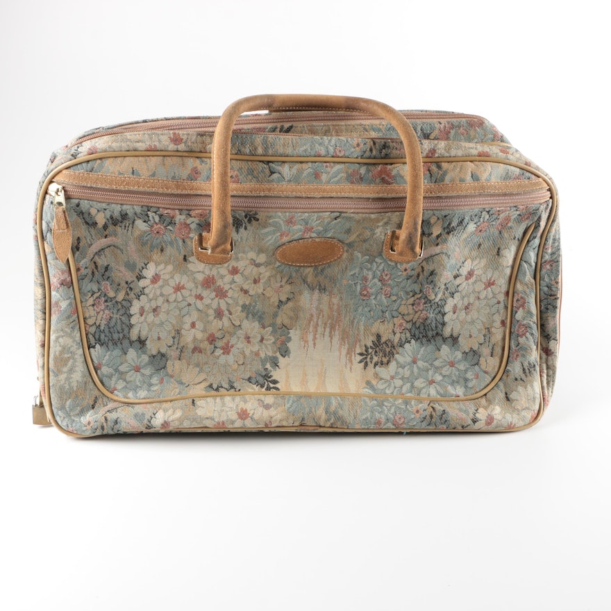 Vintage Floral Luggage Bag