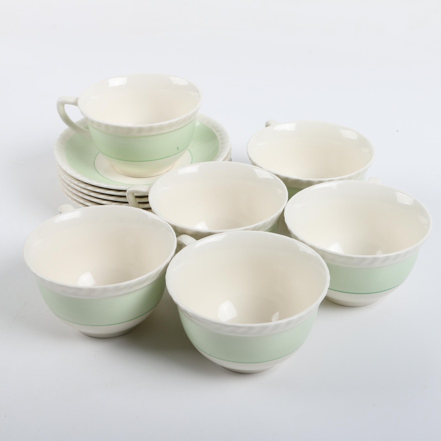 Johnson Brothers Porcelain Teacups and Saucers