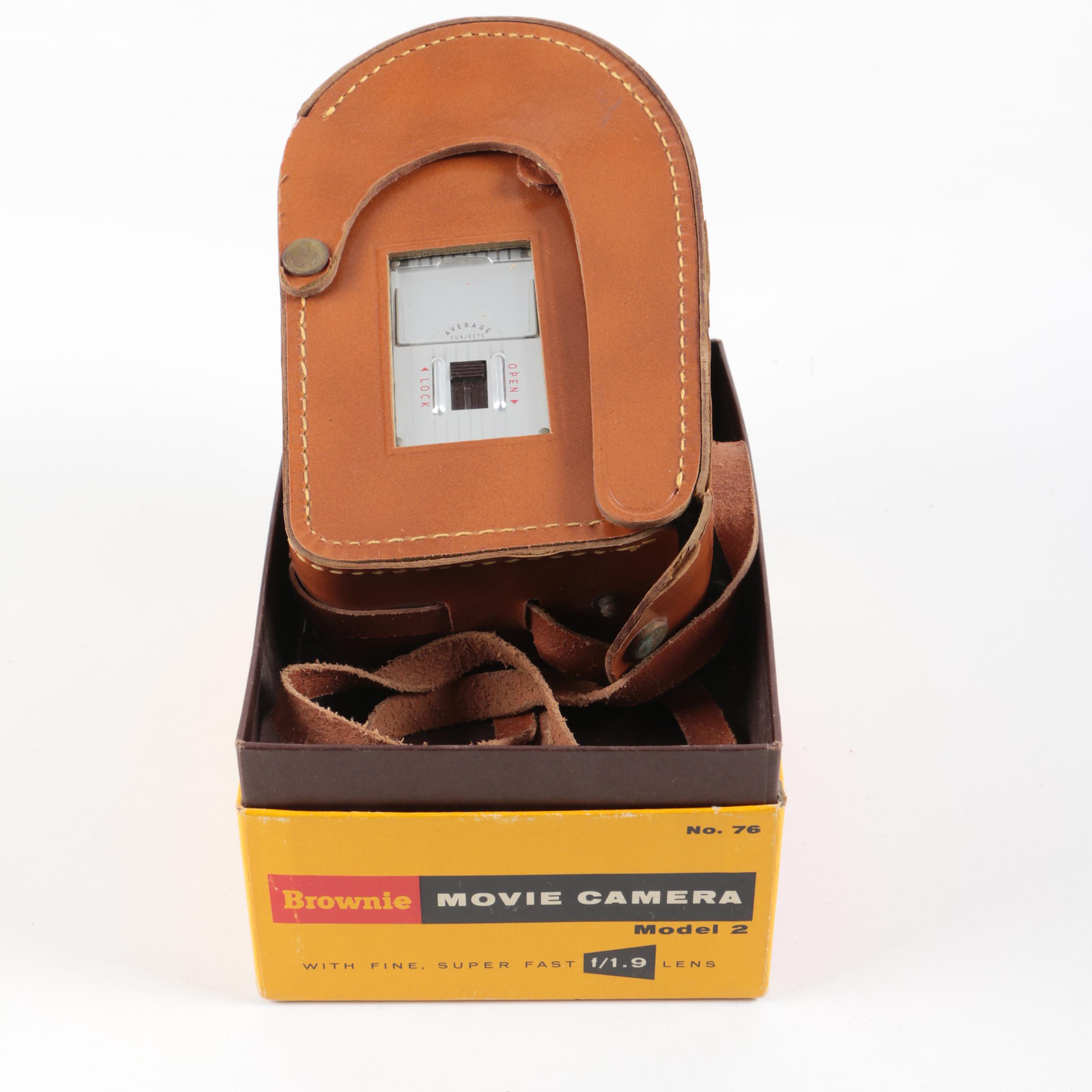 Brownie Movie Camera with Mov-E-Lite Bulbs