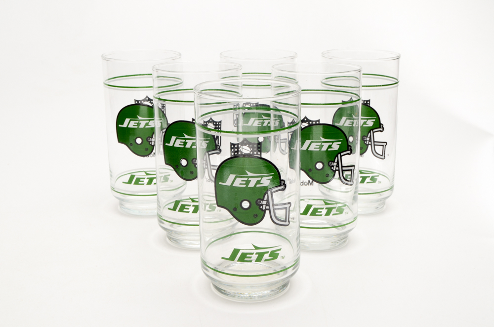 Baseball and Football Souvenir Drinking Glasses