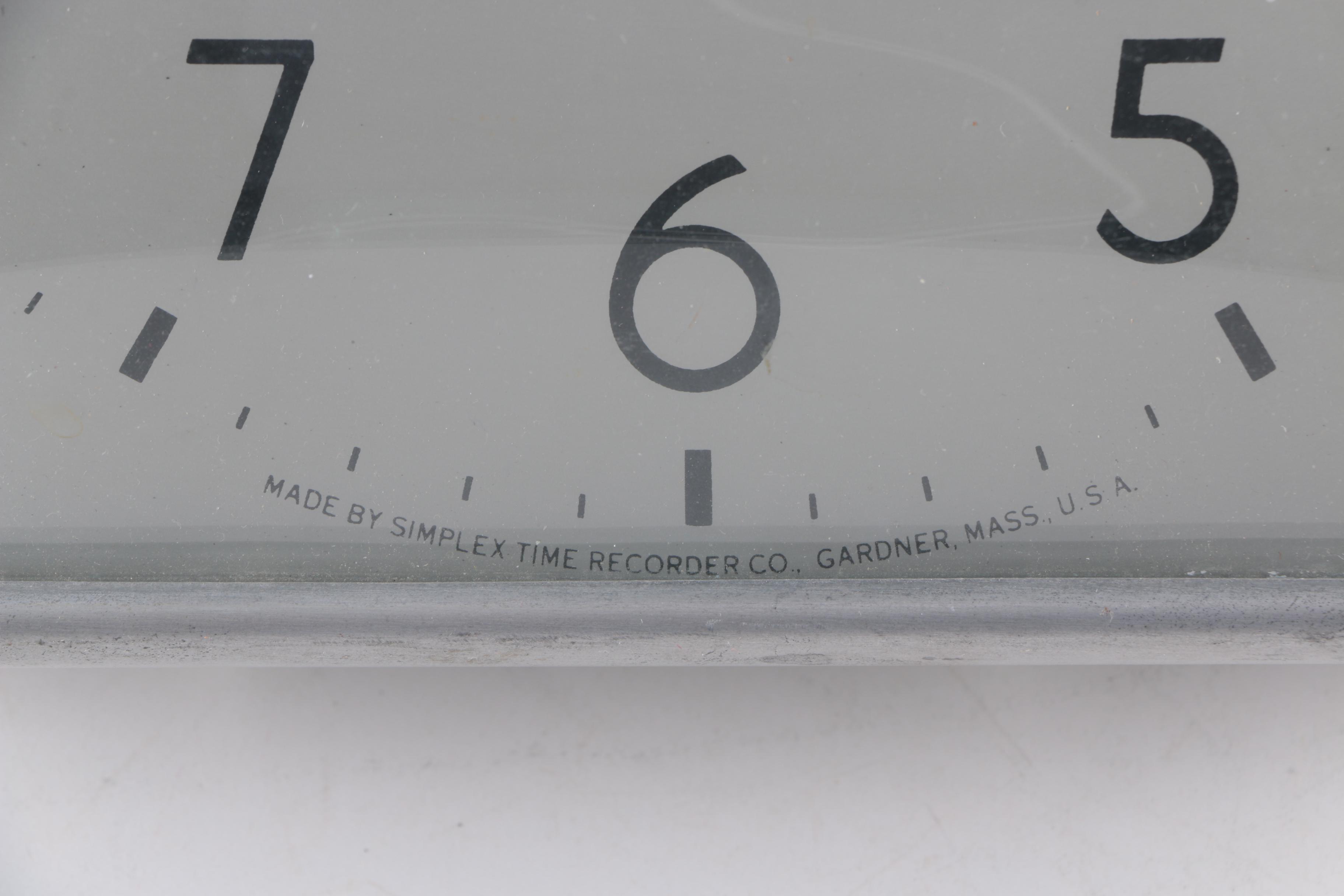 Vintage Simplex Electrical Wall Clock