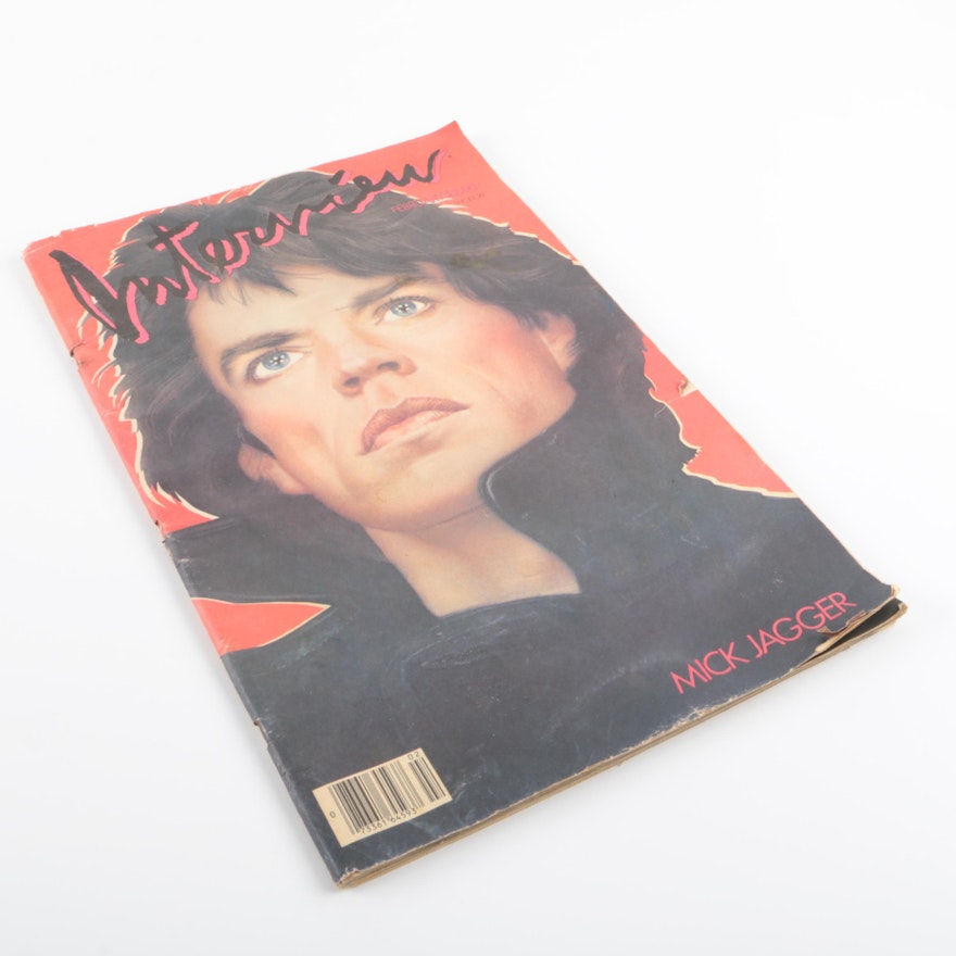 1985 Interview Magazine Featuring Mick Jagger