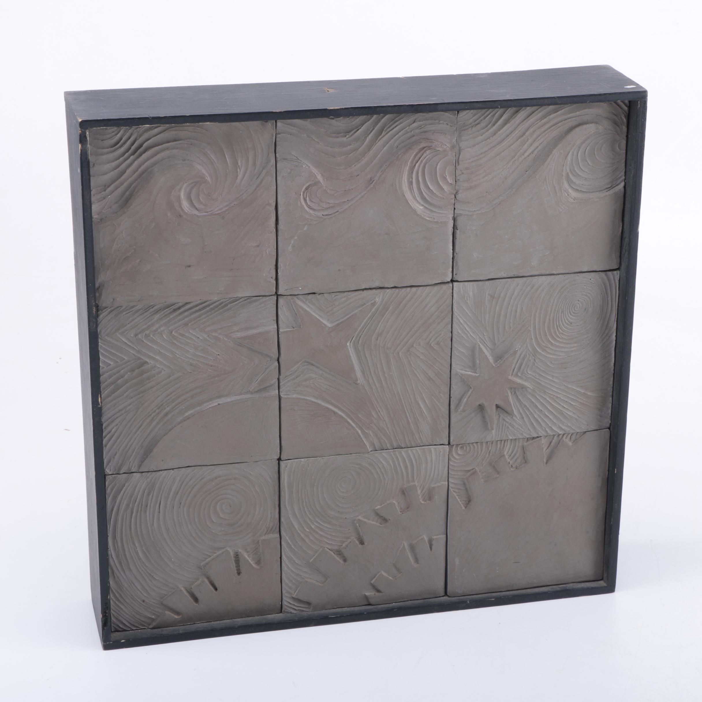 Signed Lynne Feinberg Decorative Tile Wall Hangings